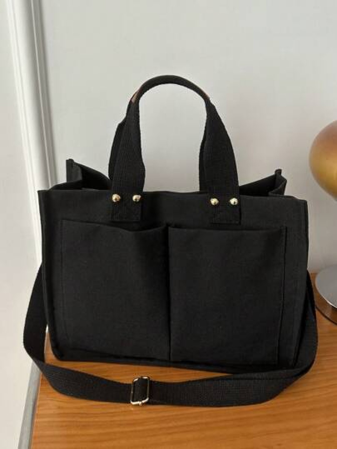 1 Stylish High Capacity Portable Shoulder Bag Simple Canvas Multi Pocket Diagonal Backpack Suitable For School Travel Tote Bag Tote Bags For School Tote Bags For Students Multiple Compartments Perfect
