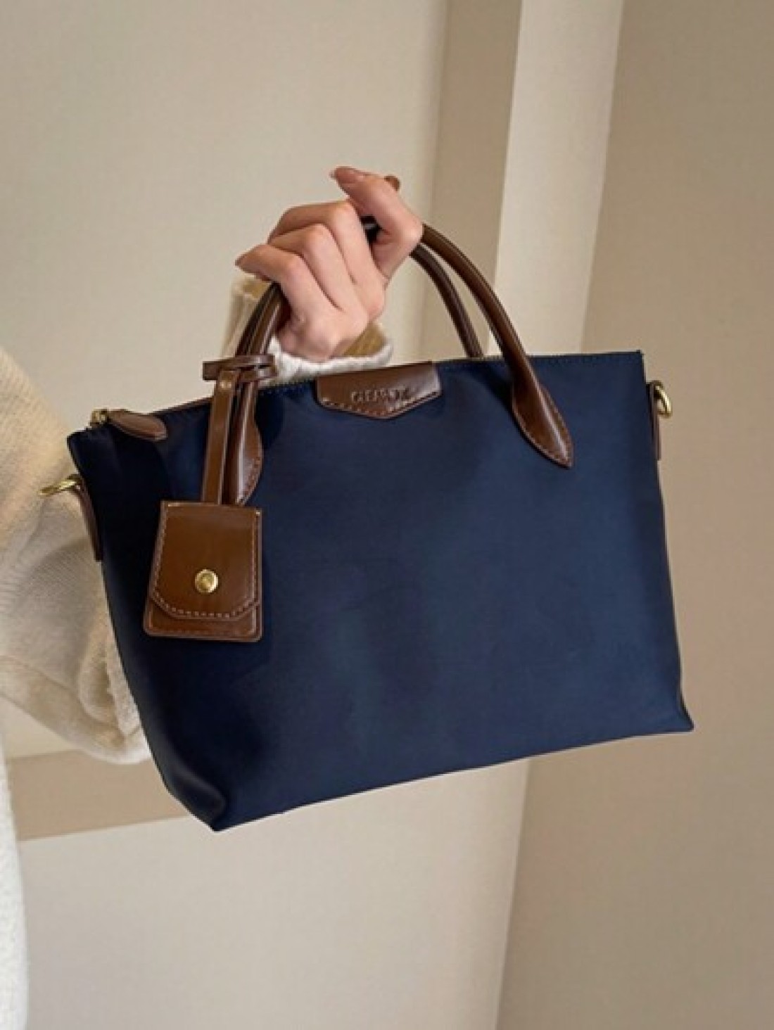 Women s Handbag Large Capacity Dumpling Shaped Tote Bag Fashionable Shoulder Bag In Blue