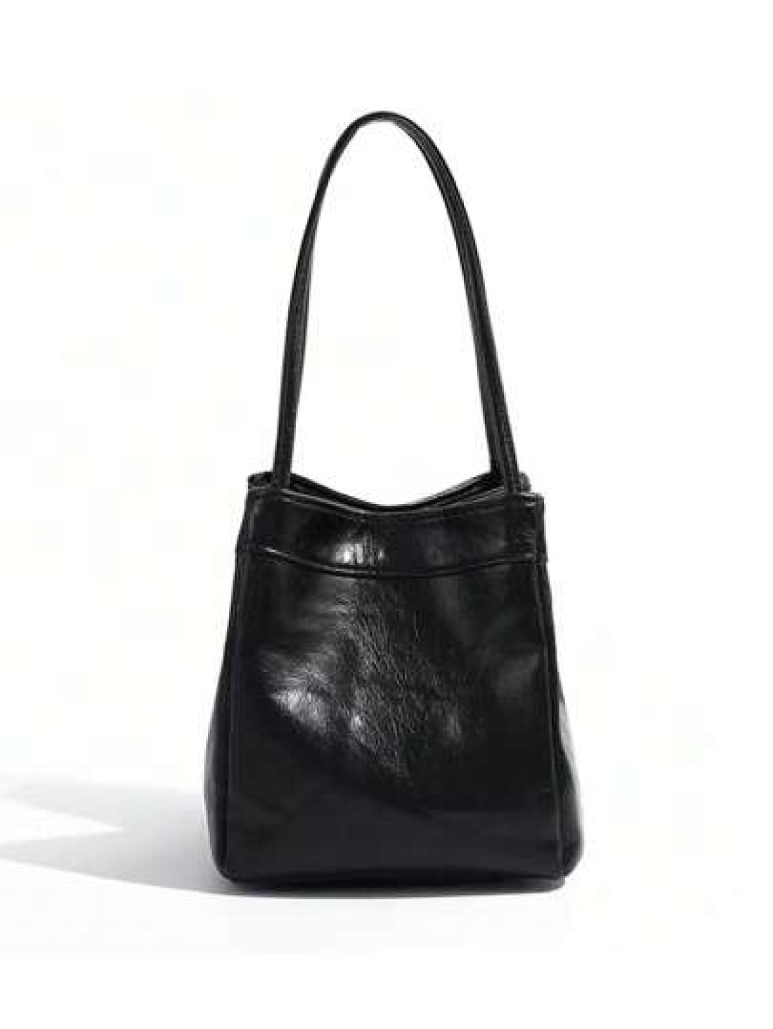 2025 Spring Summer New Fashion Silver Color Women Handbag Lunchbox Bag Bright Leather Stylish Cool Y2K Style Cute Square Winged Toiletry Bucket Crossbody Bag