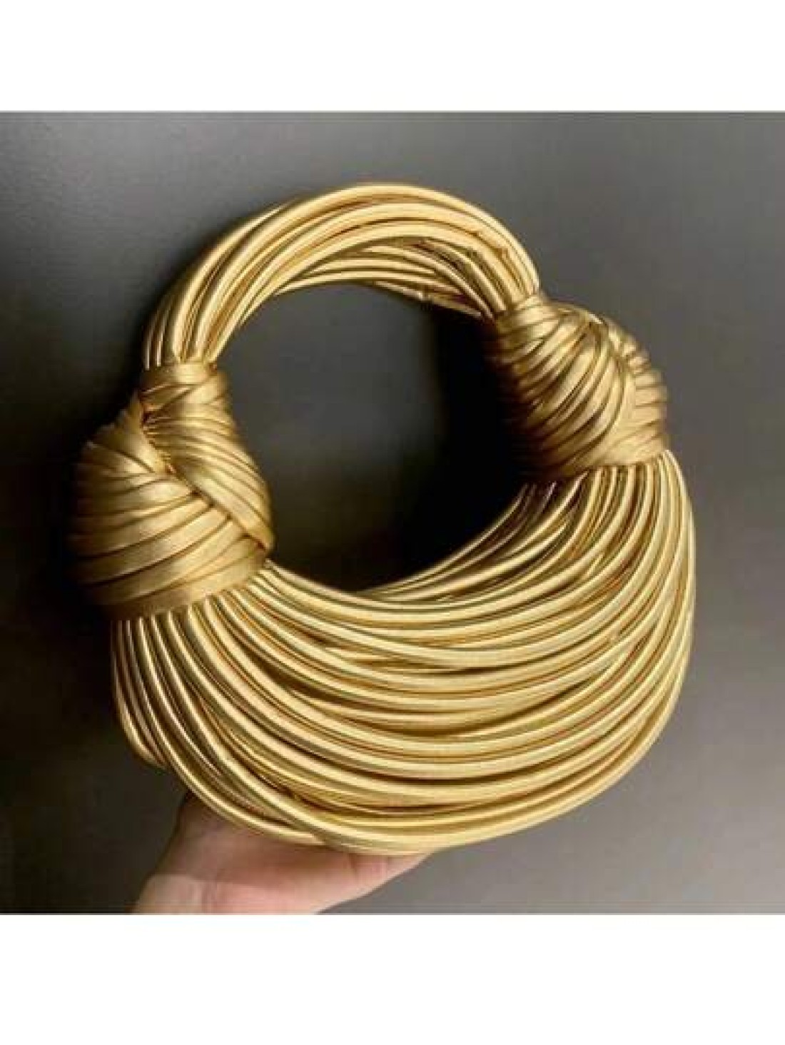 Handbags For Women New Gold Luxury Designer Brand Handwoven Noodle Bags Rope Knotted Pulled Hobo Evening Clutch Chic