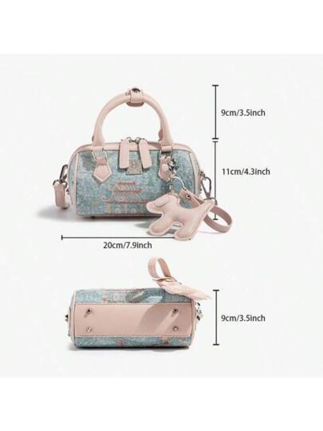 Dopamine Girl Color Scheme New Chinese Style Embroidered Boston Bag Women s 2025 Spring Summer New Cushion Shaped Shoulder Messenger Handbag