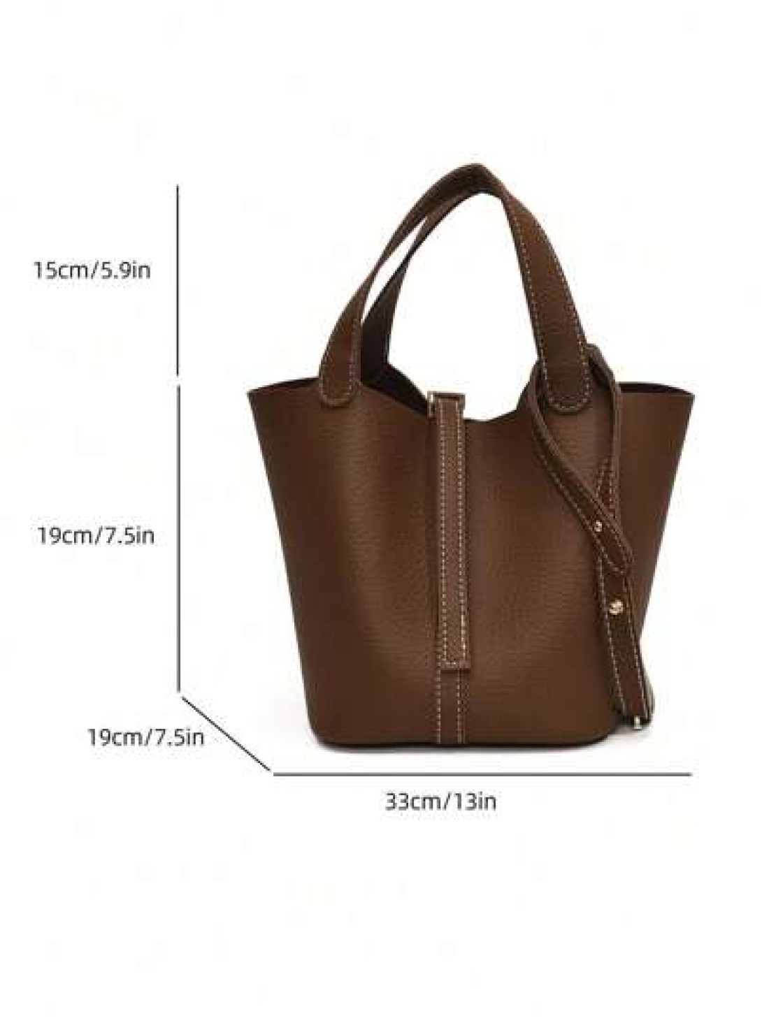 1 Piece Women s New Retro Casual Versatile Solid Color Bucket Handbag Model In Autumn And Winter Suitable For Commuting Daily Dating And Work Women s Fashionable Handbag Can Be Cross Body