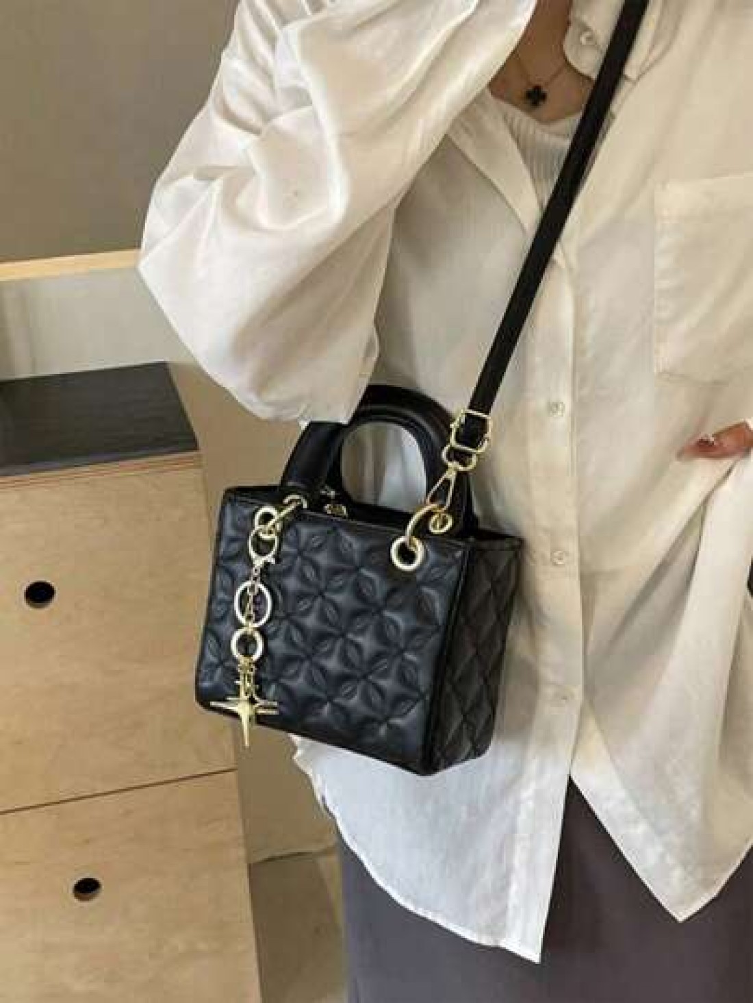 Dedoo Small And Niche High End Daifei Handbag For Women 2024 Fashionable New Diamond Grid Handbag Shoulder Crossbody Bag Christmas Gift Travel Party Travel Best Mothers Day Gifts Women