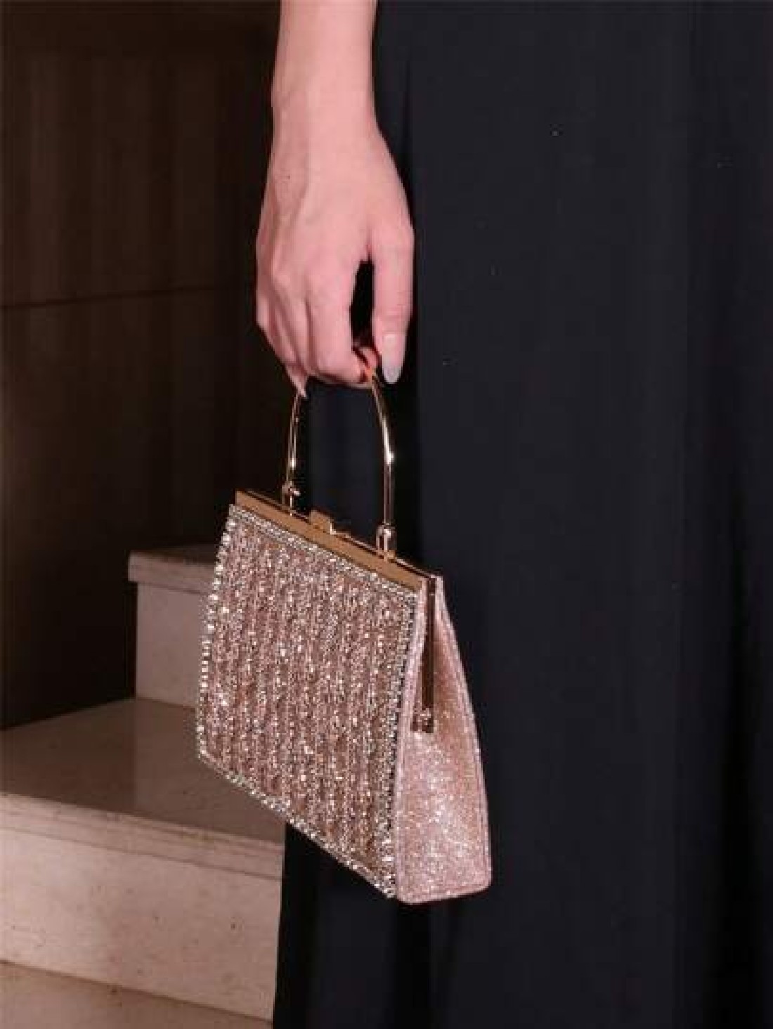 Diamond Rhinestone Glitter Handbag Crossbody Shoulder Clutch Purse Glamorous Elegant For Wedding Party Birthday Daily Use
