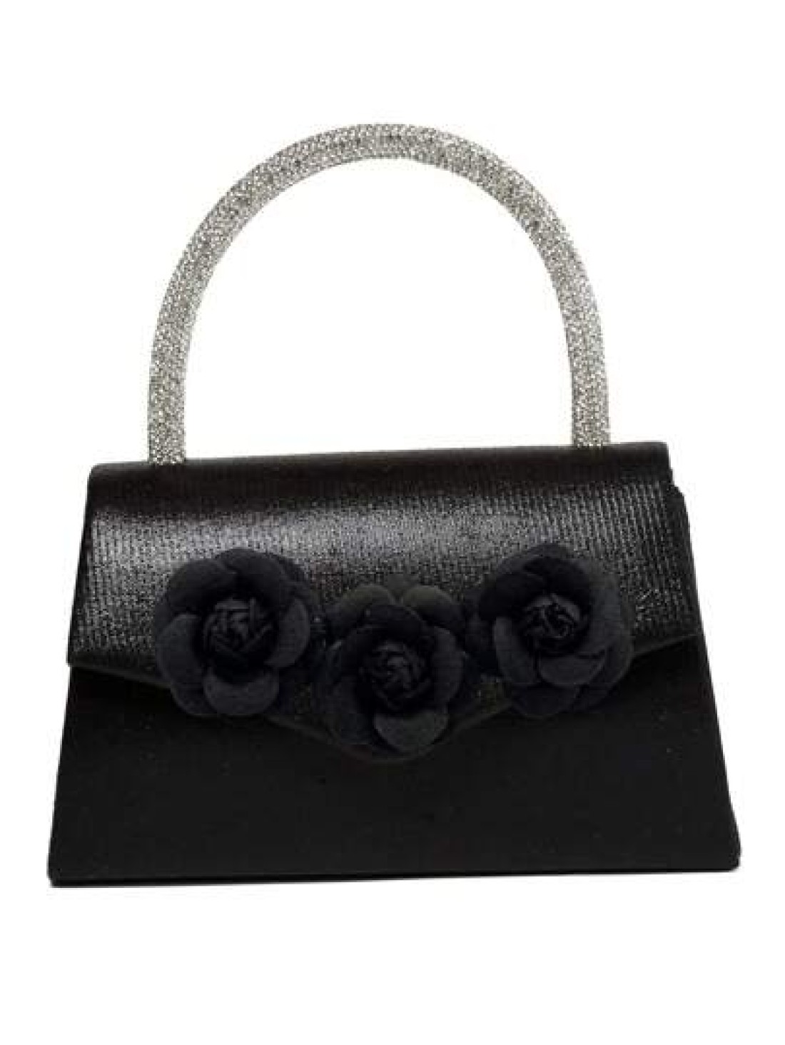 1pc Sparkling Evening Clutch Bag Meticulously Designed With Rhinestones On The Handle For Comfortable Grip Holds Essentials Like Phone Lipstick Powder Compact And Car Keys Suitable For Formal Occasion