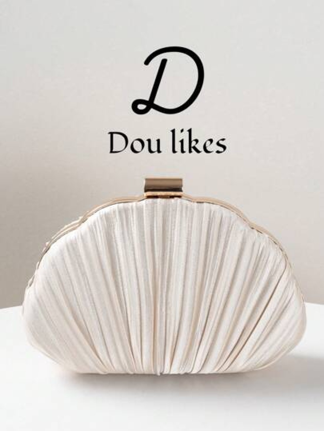 New Luxury Party Clutch Bag Shell Shaped Design Wrinkle Style Evening Bag Lady Handbag For Ceremony