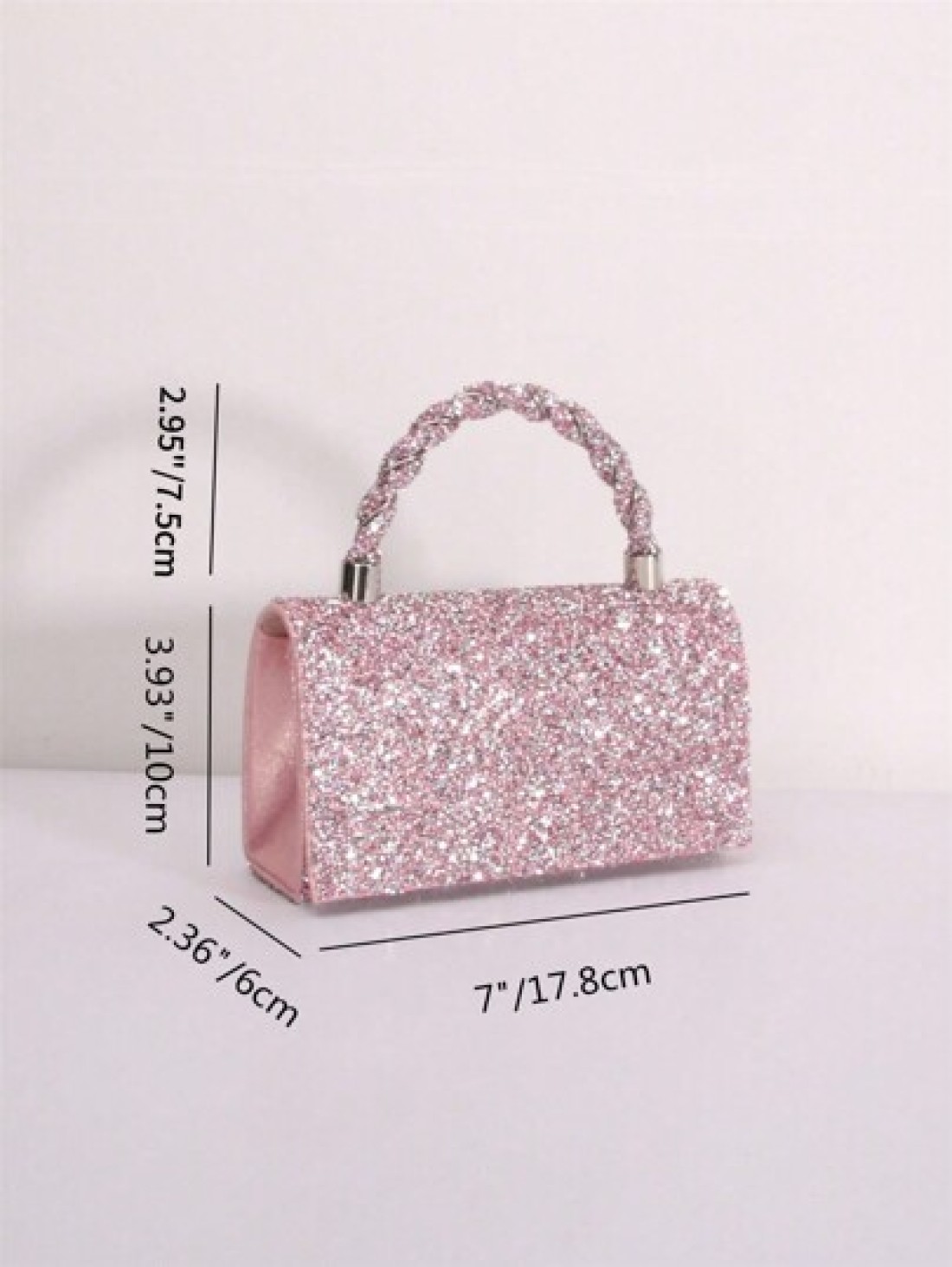 Glitter Bling Shiny Glamorous Elegant Exquisite Fashionable Exquisite Rhinestone Decoration Evening Clutch Dinner Bag Evening Bag For Party Girl Woman For Female Perfect For Party Wedding Prom Dinner