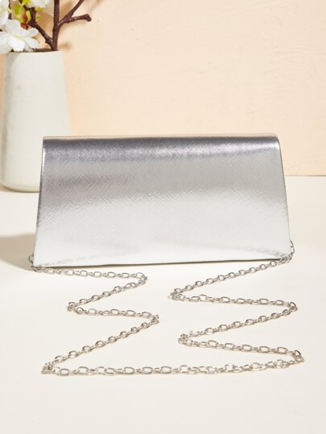 Vincy Glitter Handbag 1pc Evening Handbag With Sparkling Rhinestone Buckle Detail Pu Leather Small Square Bag Can Be Shoulder Cross Body Or Clutch Bag Perfect For Parties