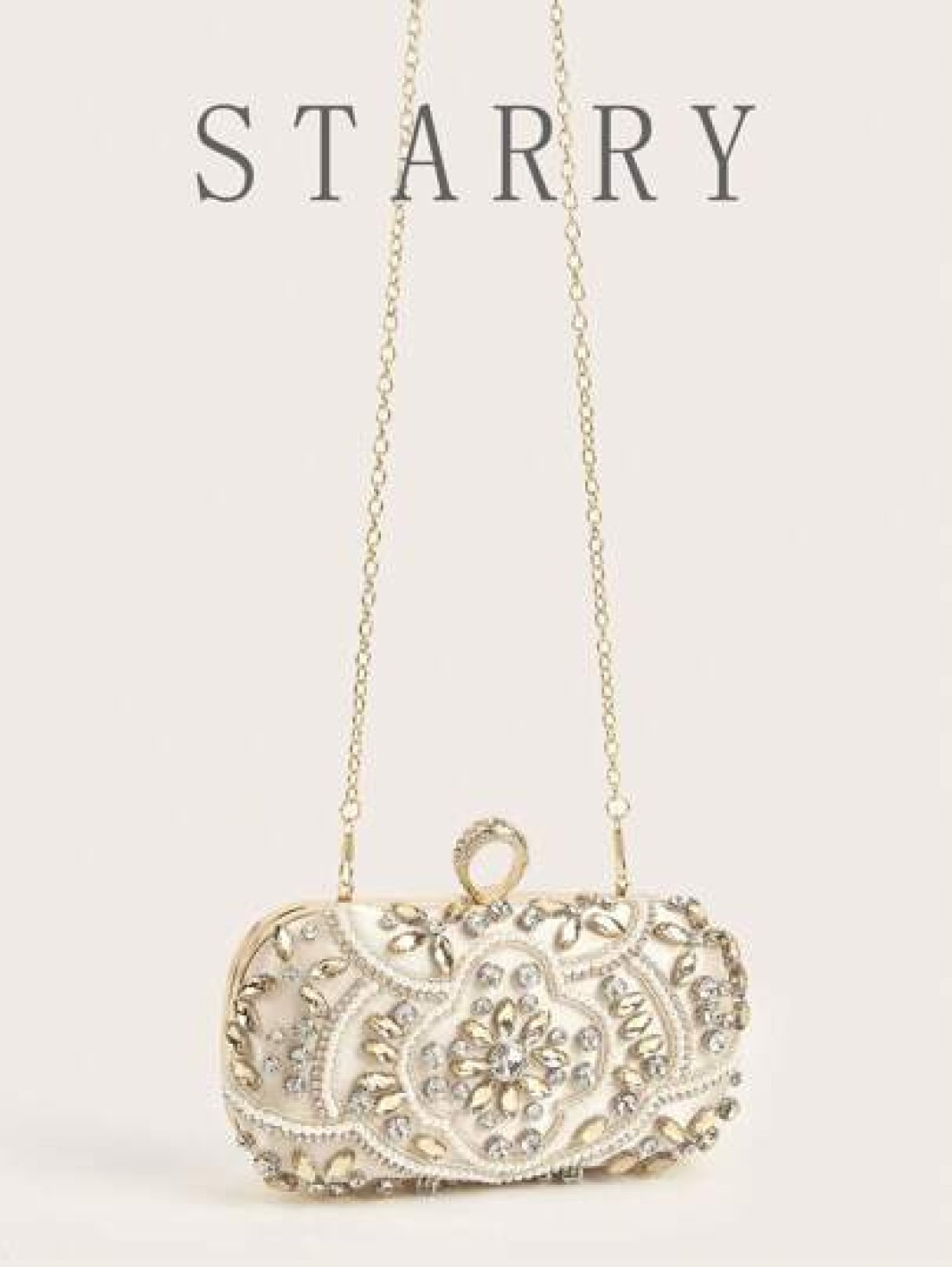 Glitter Handbag Glamorous Glitter Bling Sequin Luxury Shiny Gorgeous Rhinestone Decor Evening Box Clutch Bag Evening Bag Dinner Bag Faux Pearl Rhinestone For Party Girl Woman Bride Perfect For Party W