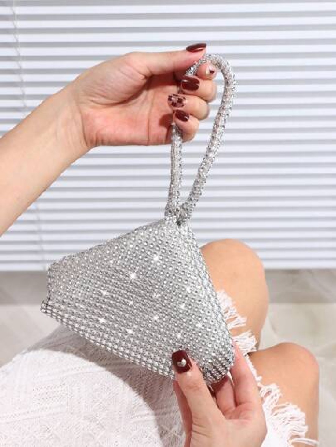 Glamorous Glitter Bling Sequin Luxury Shiny Women s Mini Sparkling Rhinestone Clutch Bag Suitable For Wedding Party Dance Birthday Gift Makeup Bag Evening Bag Dinner Bag For Party Girl Woman Bride