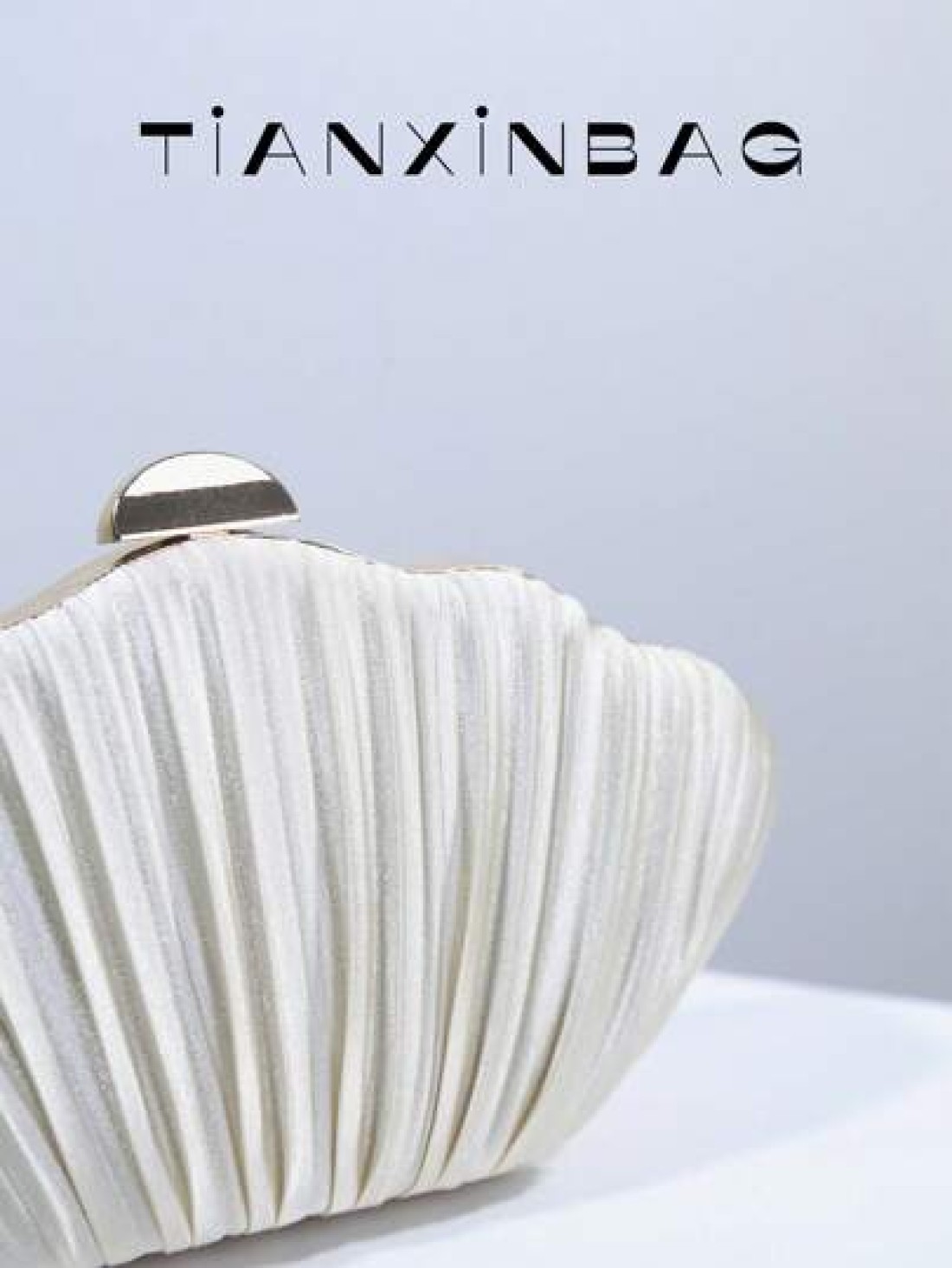 New Fashion High End Party Banquet Seashell Design Clutch Purse Pleated Lady s Hand Held Bag Evening Dress Handbag Formal Event Bag