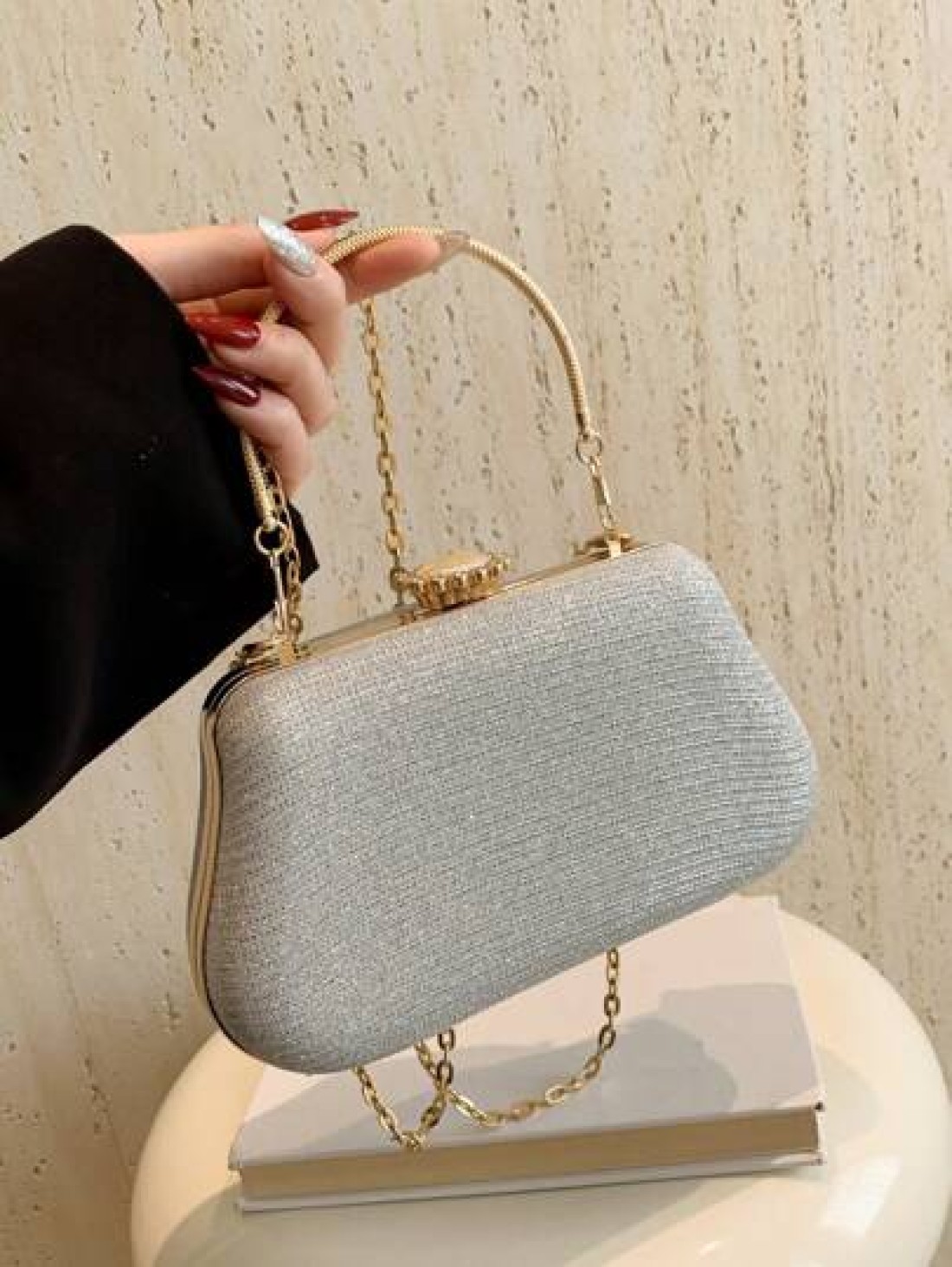 Luxury Fashion Evening Clutch Bag Bridal Bag Shoulder Crossbody Shiny Party Bag Small Design Bag Women s Handbag Valentine s Day Valentines