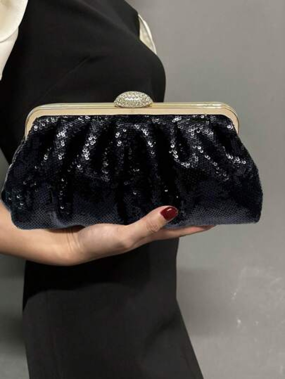 Sequin Sparkling Crystal Metallic Evening Clutch Perfect For Party Wedding Prom Dinner Banquet Matching With Wedding Dress Formal Dresses Prom Dress Birthday Dress