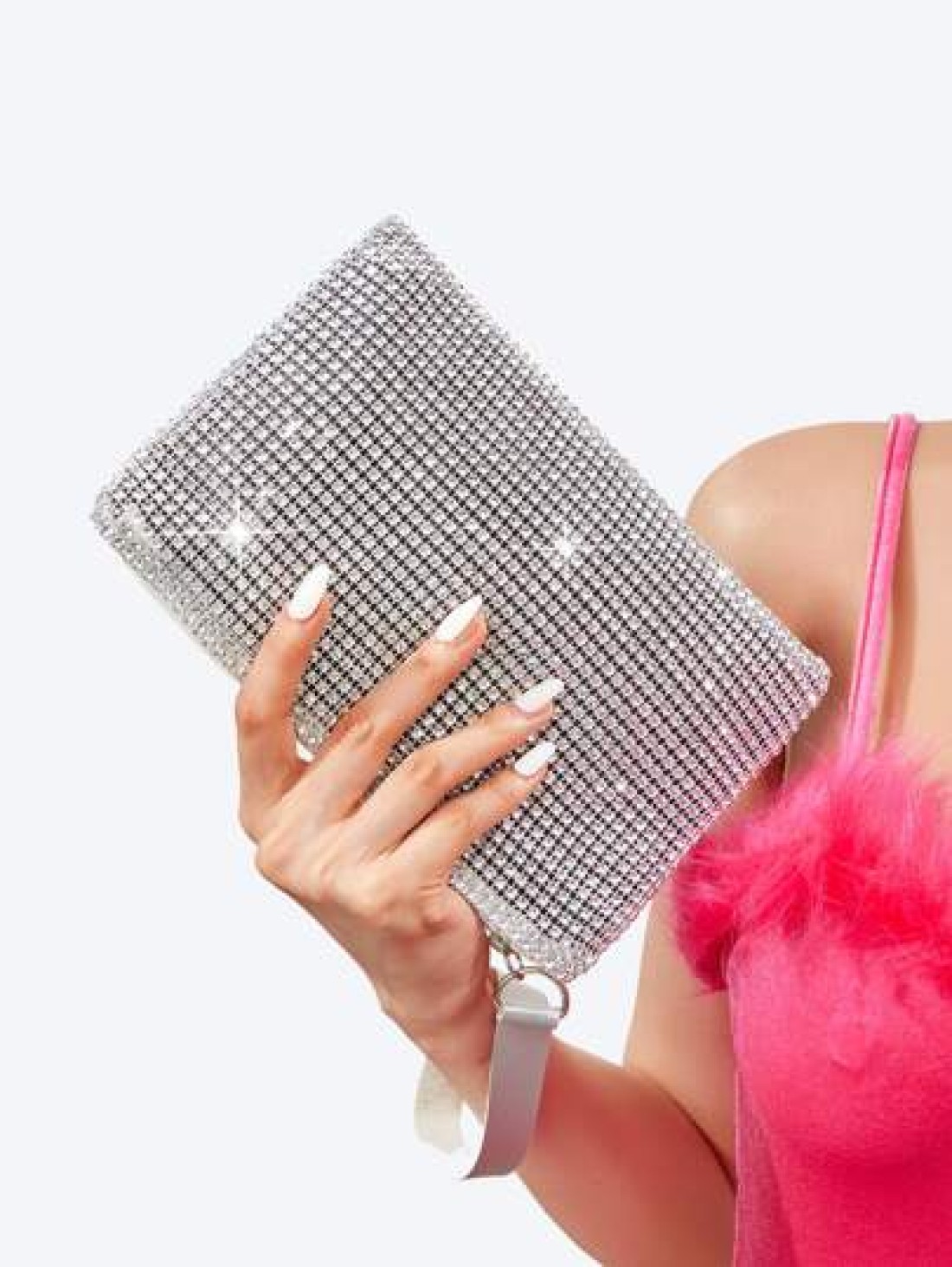 Women s Rhinestone Evening Bag Clutch Handbags Glitter Wristlet Purse Glamorous Elegant Exquisite Quiet Luxury Glitter Bling Sequin Luxury Shiny Rhinestone Evening Bag For Party Girl Woman Bride Perfe
