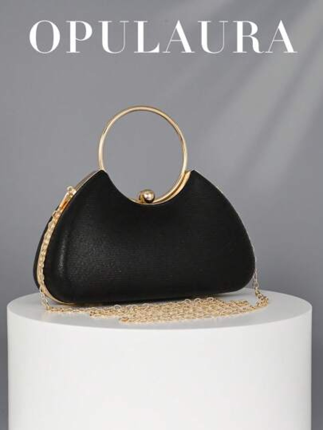 OpulAura Women s Metal Feeling Luxury Evening Clutch Bag Elegant Leather Party Handbag Shiny Formal Clutch For Dress Suitable For Formal Occasions Like Wedding Prom Birthday Bridesmaid Perfect For Par