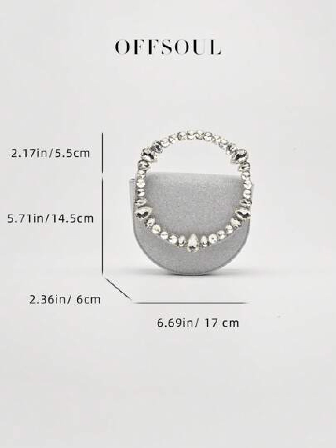 Rhinestone Irregular Circle Evening Clutch Bag New Fashion Party Formal Dress Handbag Shiny Chain Shoulder Crossbody Bag For Women