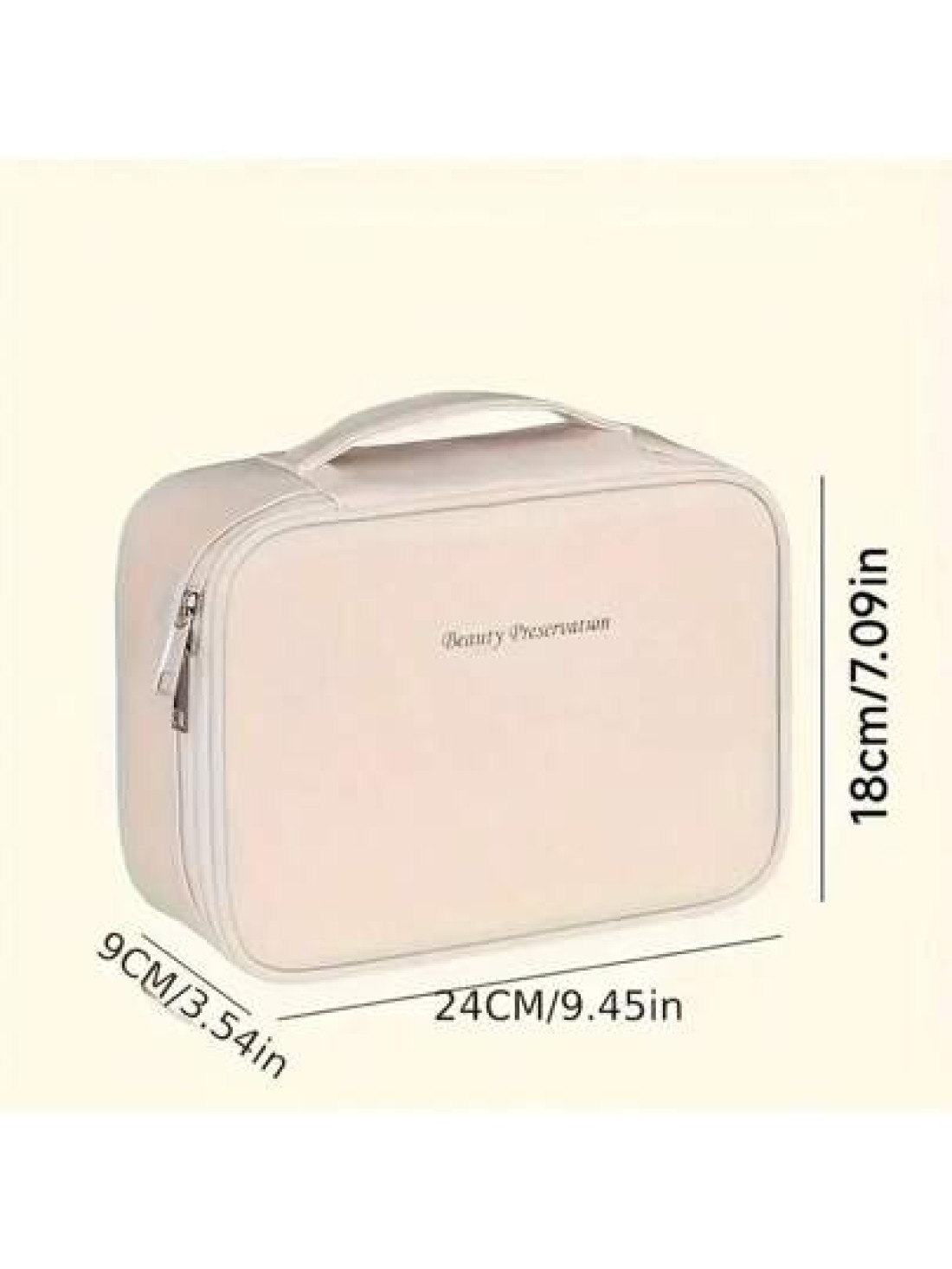 Multi Layer Large Capacity Removable Makeup Bag Faux Leather Travel Cosmetic Storage Box With Brush Holder Portable Unisex Beauty Essentials Case Non Alcoholic Cosmetics Organizer Solution Elegant Des