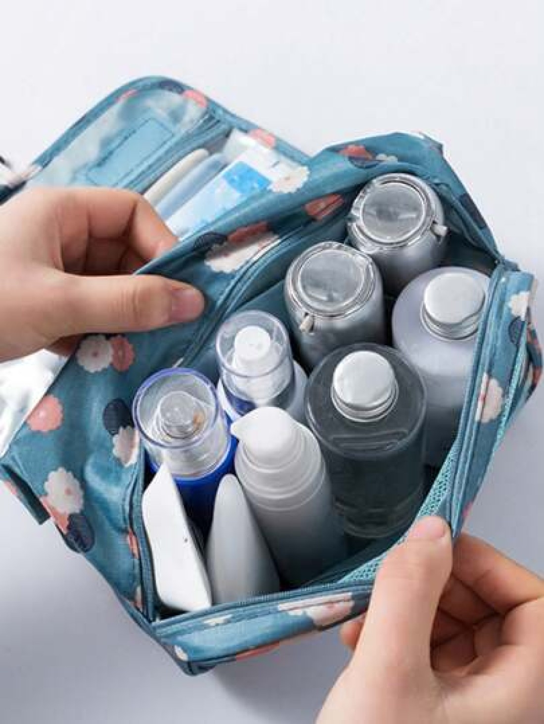 1pc Hanging Toiletry Bag Portable Handbag Zipper Bag Cosmetic Bag Makeup Organizer Bag Waterproof Toiletry Bag Multi Functional Skincare And Cosmetic Storage Bag Travel Organizer Makeup Bag Bathroom T
