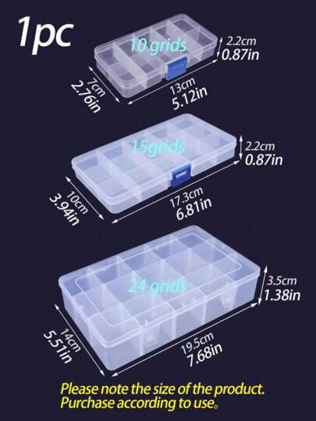 1pc Transparent Mesh Jewelry Box Multi Cell Detachable Travel Storage Box Jewelry Display Box Antioxidant Waterproof Dustproof Large Capacity Suitable For Rings Earrings Pendant Nail Jewelry Gifts For