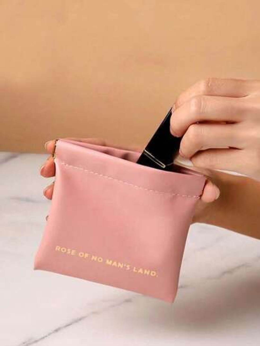 1pc Large Capacity Travel Makeup Bag Multi Functional Makeup Bag Women s Portable Organizing Bag Makeup Bag Organizing Bag Daily Supplies PU School Supplies Student School Supplies Back To School Bag