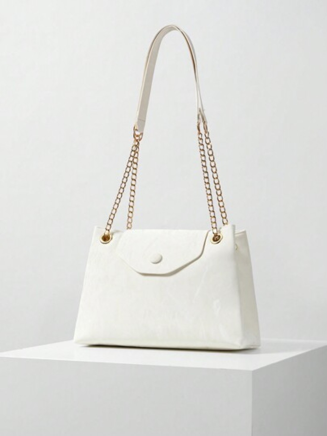 Fashionable Casual Minimalist Chain Underarm Bag And Flip Bucket Shoulder Bag Suitable For Shopping Wallet Shopping Young Women College Students Newcomers And White Collar Workers They Are Very Suitab