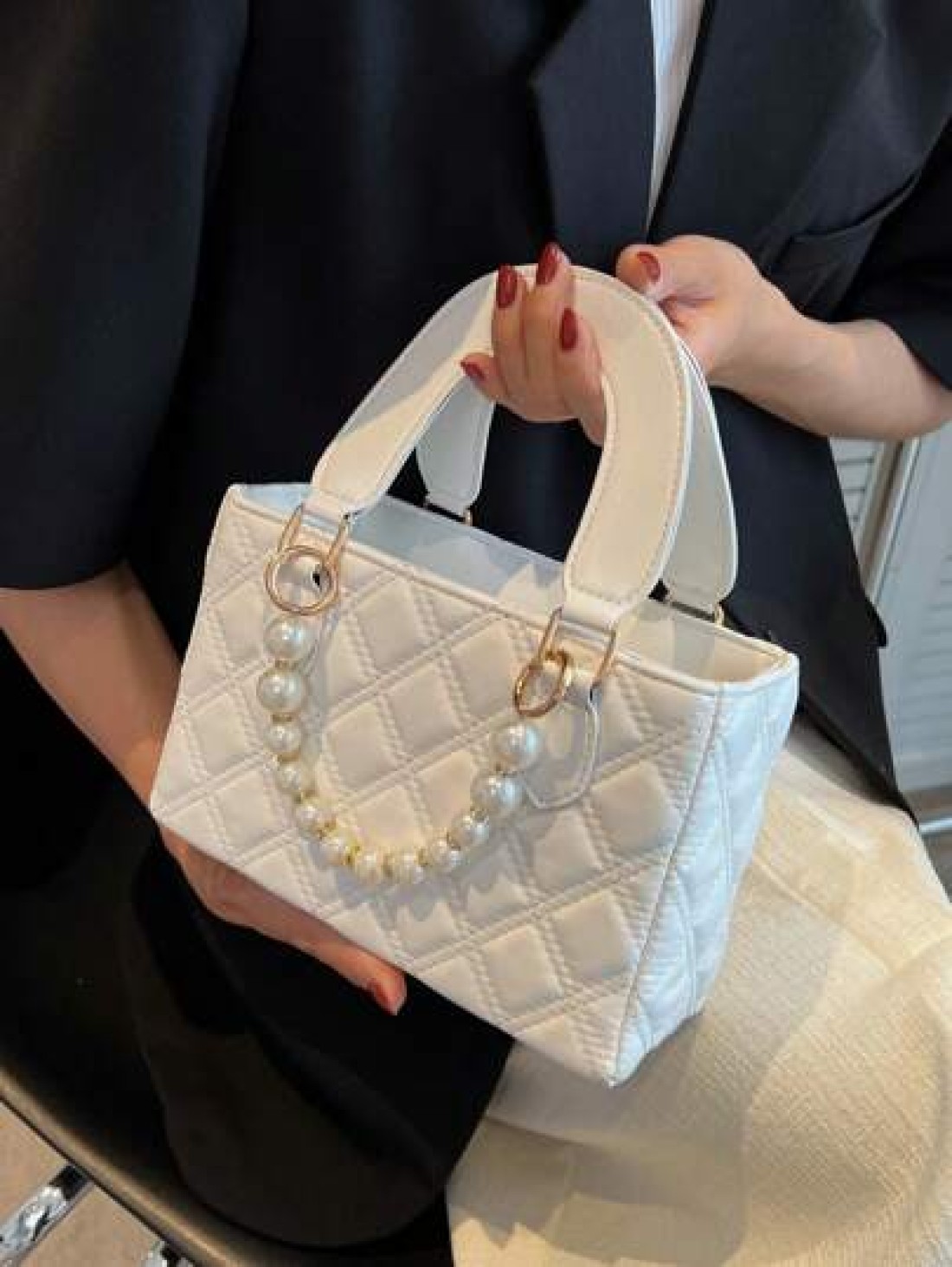 Fashionable New High End Texture Simple And Versatile Casual Solid Color Versatile Lightweight Small Square Bag Handbag Crossbody Bag Elegant Small Square Bag