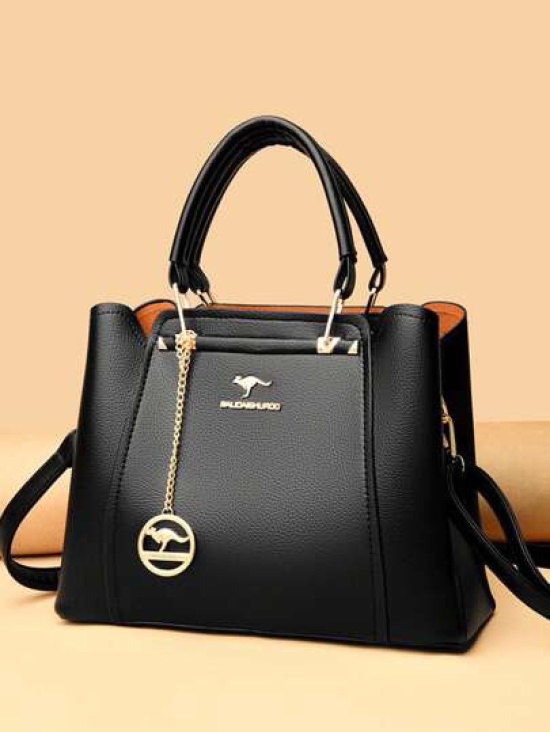Luxury Brand Soft Leather Handbags Women Designer 3 Layers Shoulder Crossbody Ladies Large Capacity Shopping Messenger Tote Bag For Women Elegant Luxury