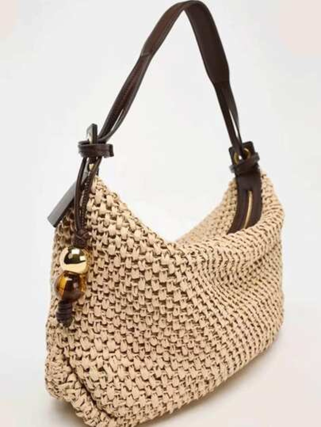 New Style Ladies Fashionable And Versatile Holiday Style Straw Woven Bag One Shoulder Crossbody Handbag Woven Underarm Dumpling Bag Summer Beach Bag Suitable For Holiday Party And Seaside Play