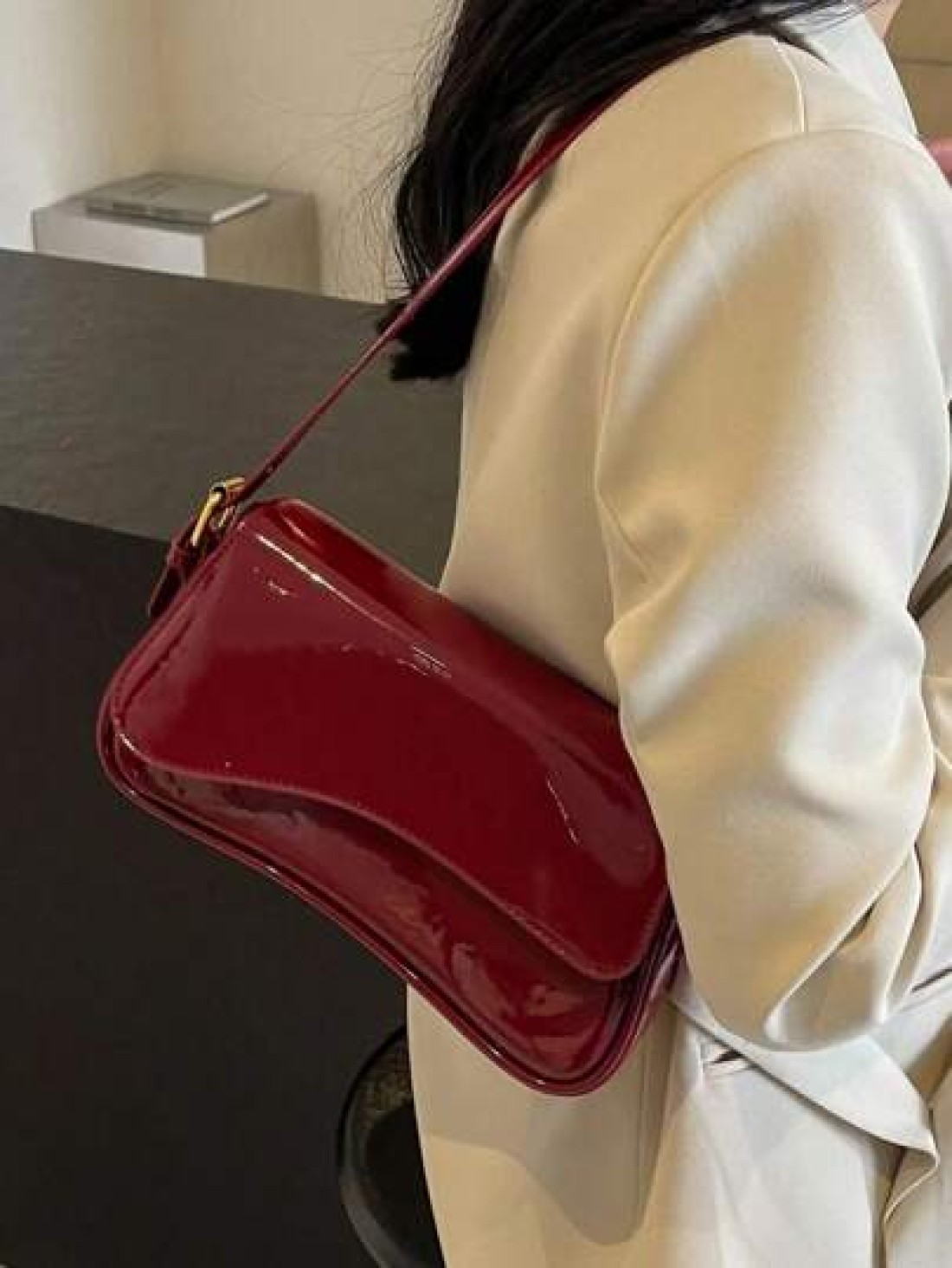 Lightweight Business Casual Minimalist Flap Square Bag For Teen Girls Women College Students Rookies White Collar Workers Perfect For Office College Work Business Commute Outdoors Travel Outings Fashi