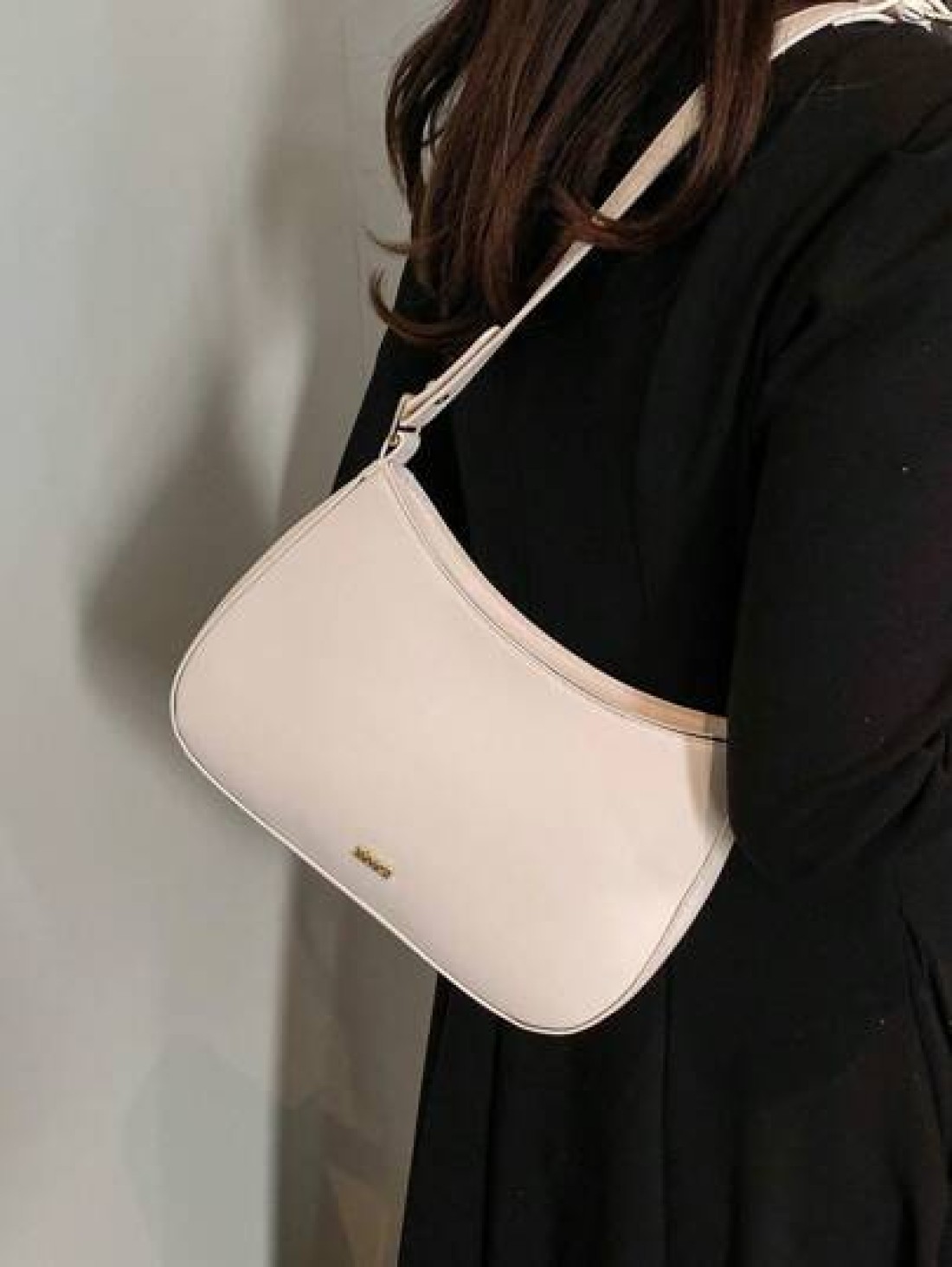 Fashionable Elegant Minimalist Portable Women s Shoulder Bag Mini Underarm Bag With Adjustable Long Shoulder Strap Suitable For Young Women Shopping Dating Party Outing Mall Business