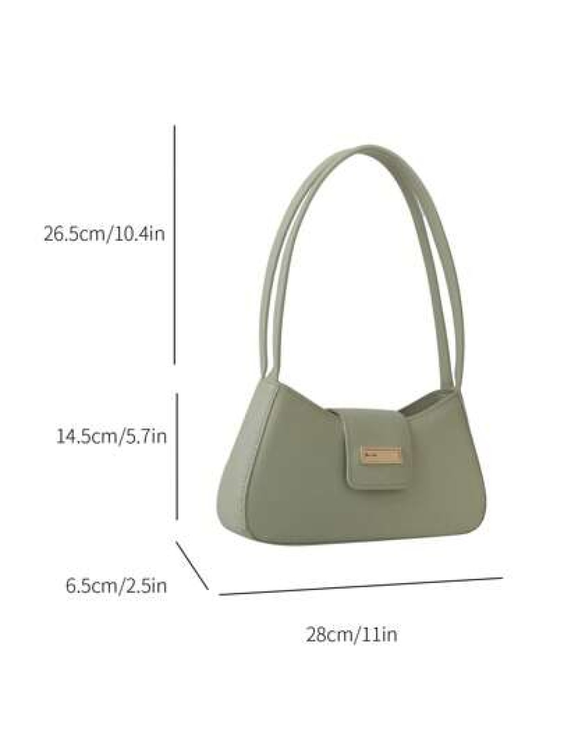 Chic Handbag Niche Underarm Bag New Stylish Commuter Bag Baguette Bag Versatile Shoulder Bag