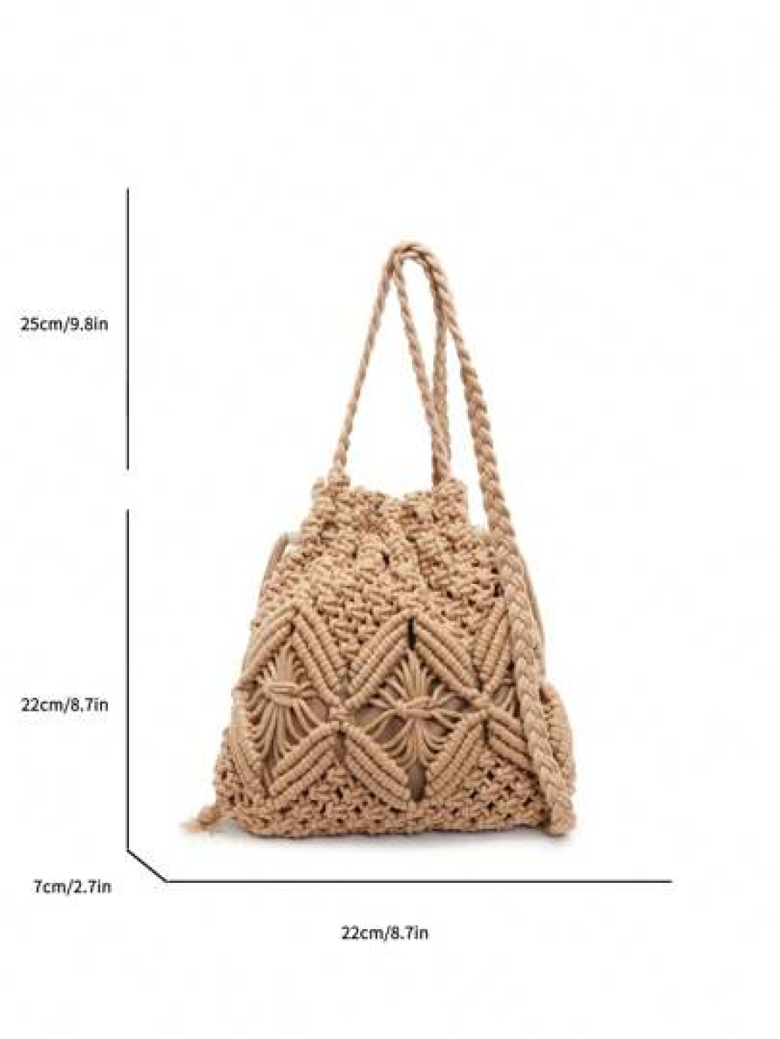 Handwoven Small Shoulder Bag New Fashion Straw Crossbody Bag Niche Beach Side Versatile Design Envelope Shape Small Square Bag Chic Retro Style Crossbody Bag For Vacation Beach