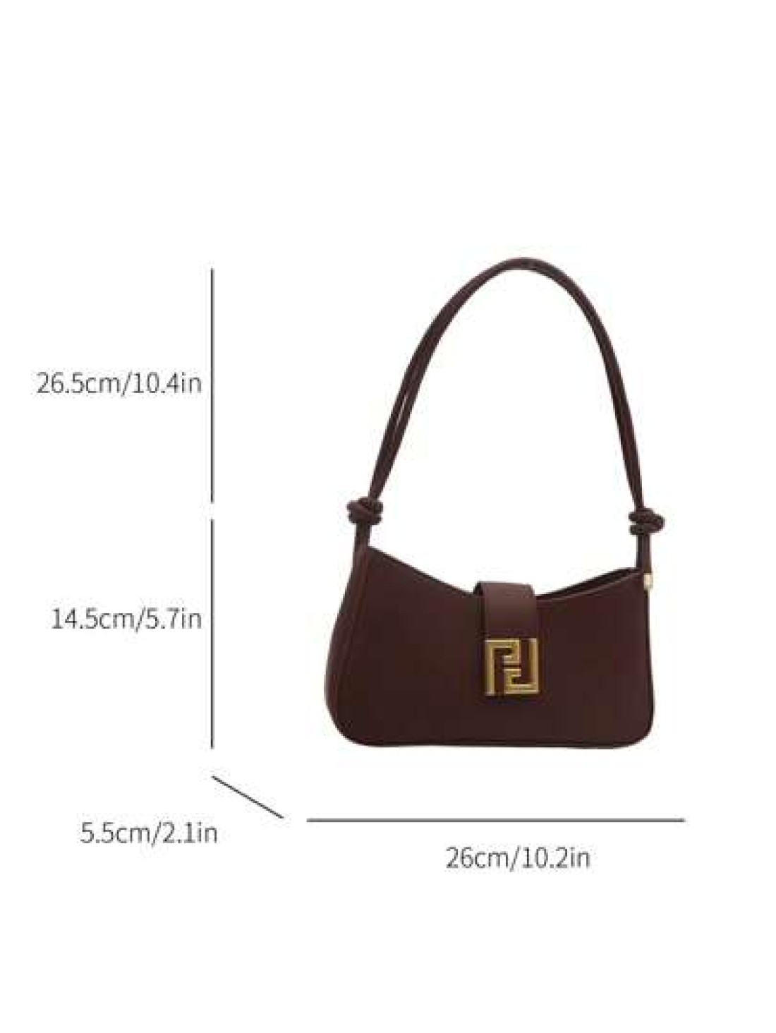 New Luxury Simple Solid Color Versatile Women Shoulder Bag