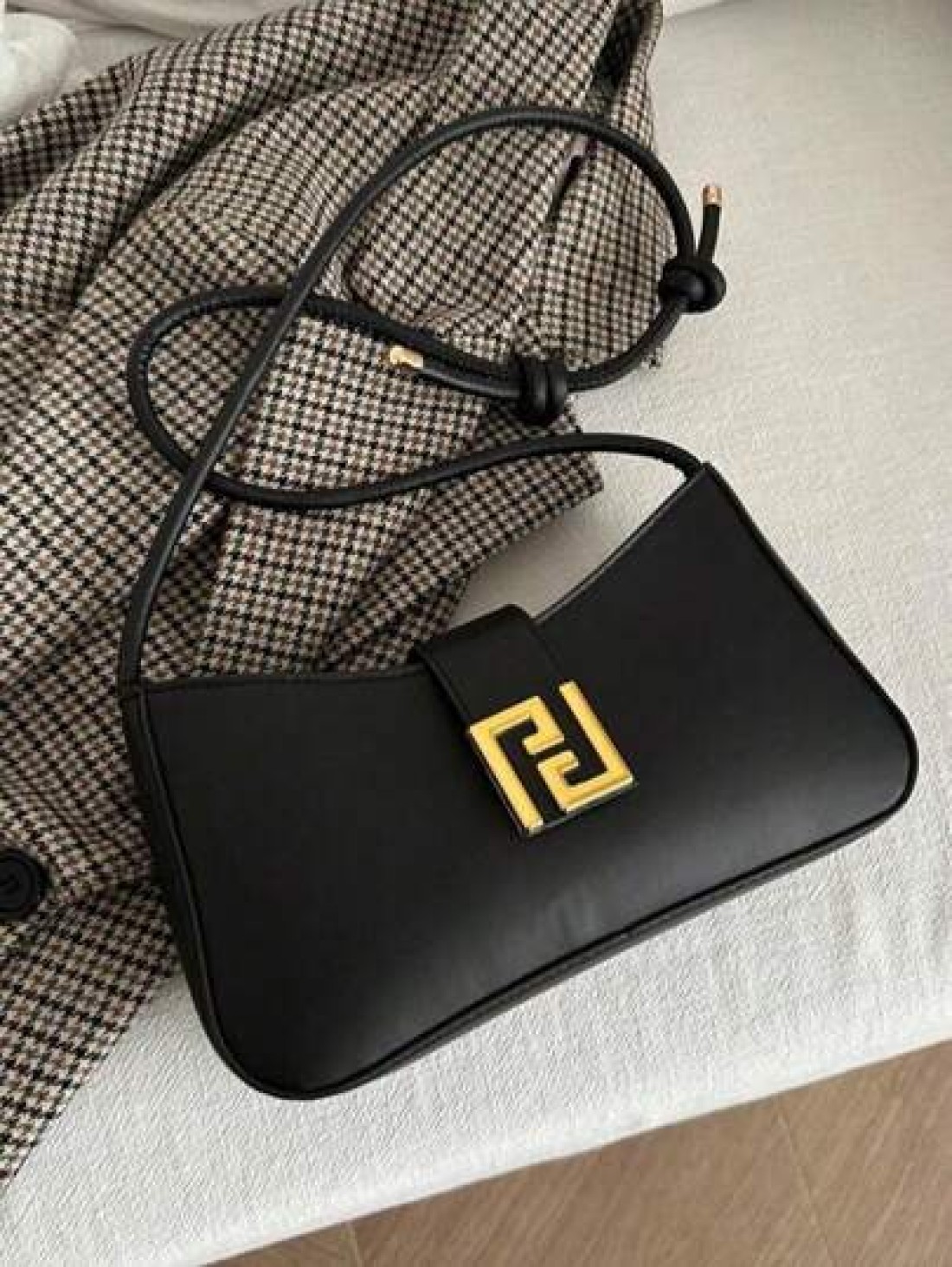 Women Fashion Casual Commute Solid Col Or Shoulder Bag Portable Crossbody Bag Suitab Le For Dating Shopping Gift