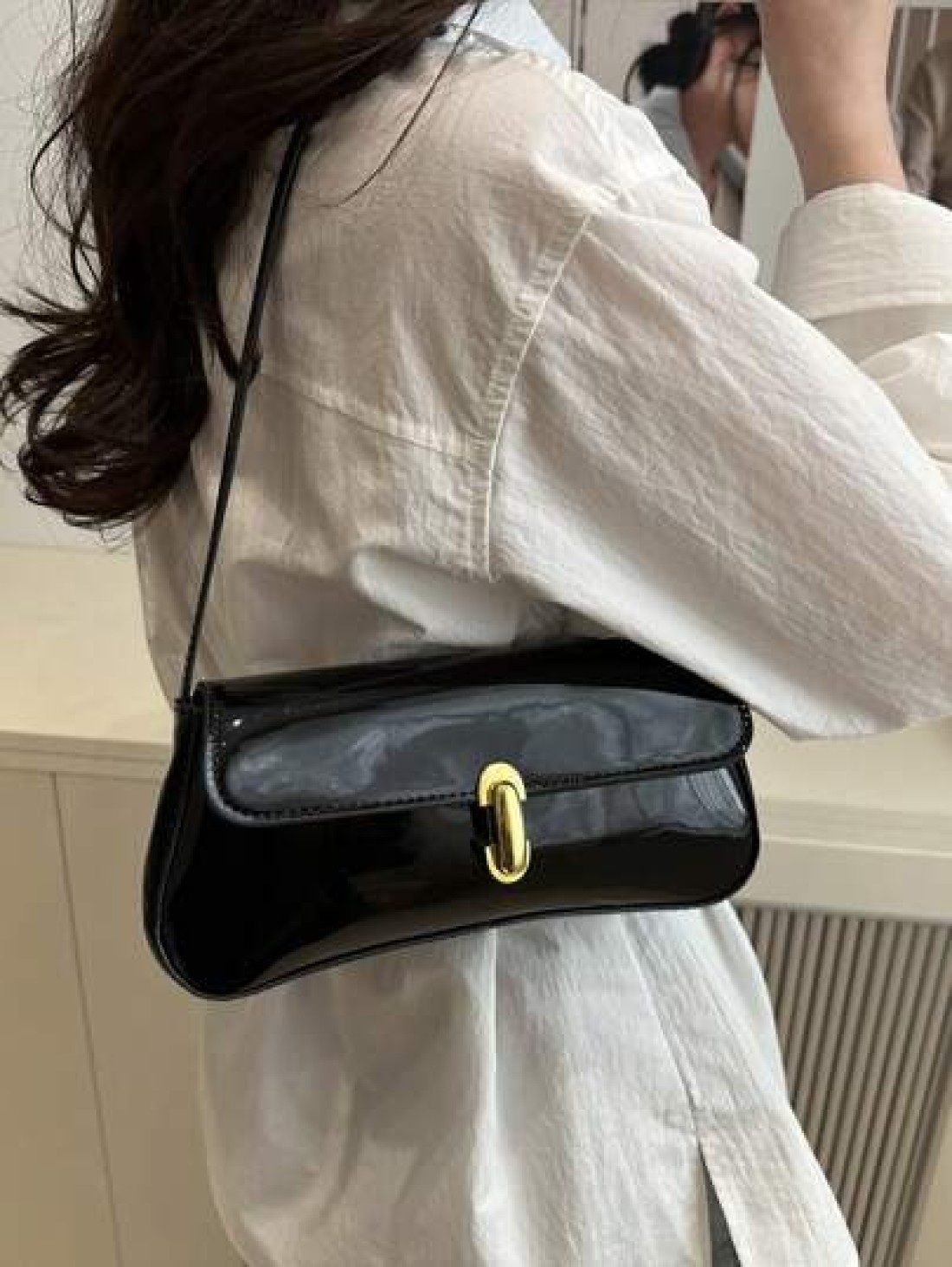 Fashion Simple Casual Pu Flap Underarm Bag Suitable For Shopping Purse Students Young Women Office Women Perfect For Office College Work Business Commuting Outdoor Activities Travelling And Picnic