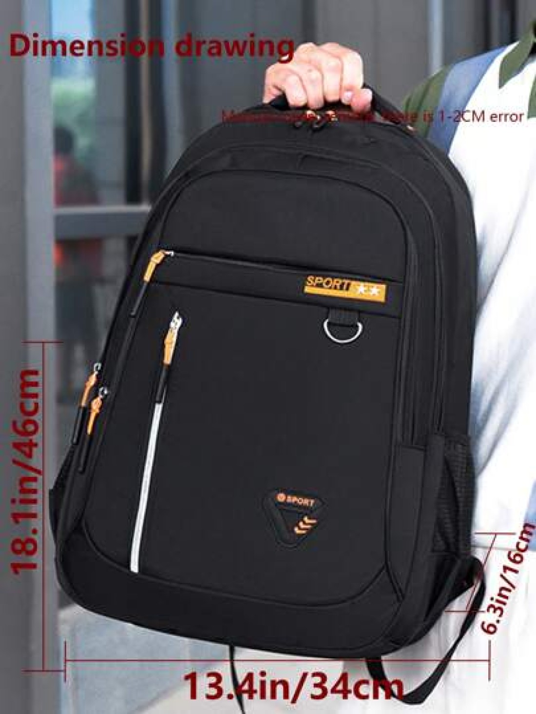 Light Business Style Nylon Men s Backpack Business Trip Can Hold 15 6 Inch Notebook Bag Large Capacity School Bag Multi Function Travel Bag Suitable For Students Travel Enthusiasts Men Gifts Simple Da