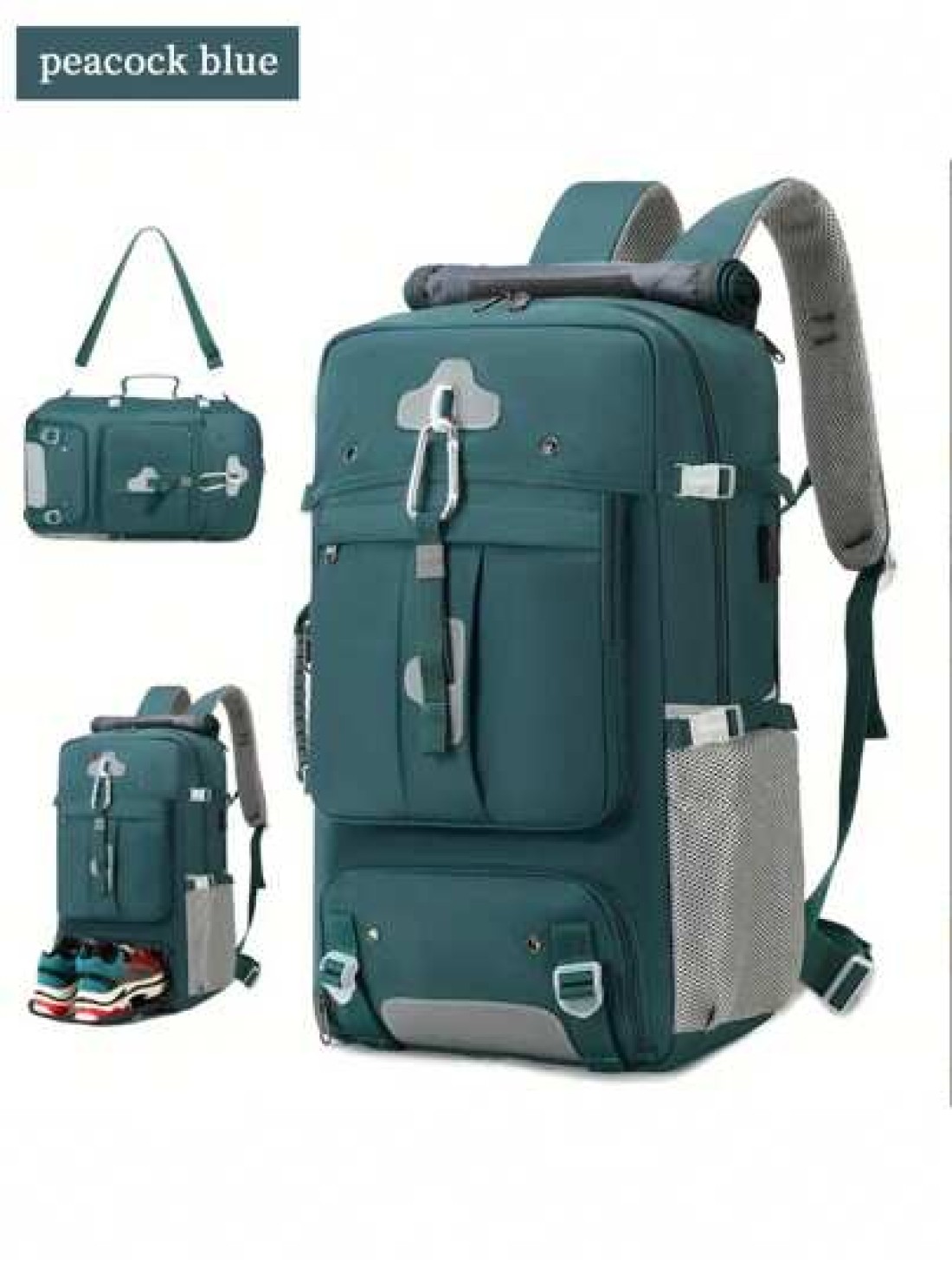 Spacious Lightweight Travel Backpack Hiking Backpack With Wet Dry Separation Outdoor Hiking Backpack With USB Multi Function Water Resistant Contrast Color Backpack Luggage Backpack For School And Tra