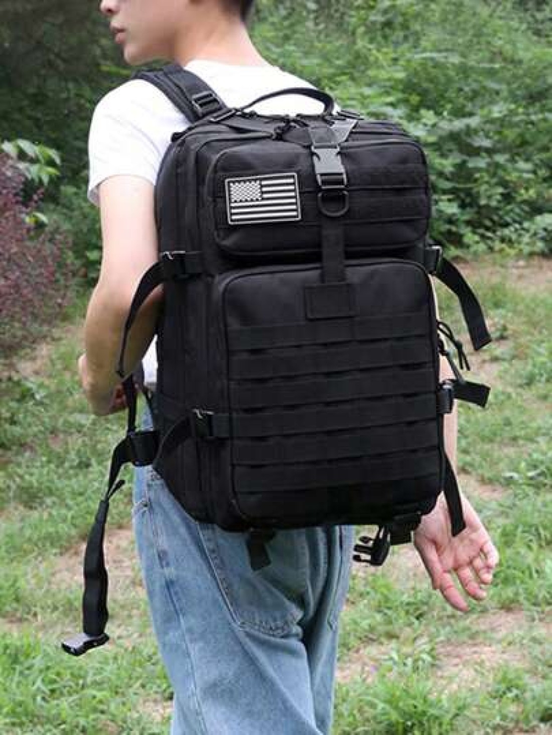 50L 1000D Nylon Waterproof Trekking Fishing Hunting Bag Backpack Outdoor Military Rucksacks