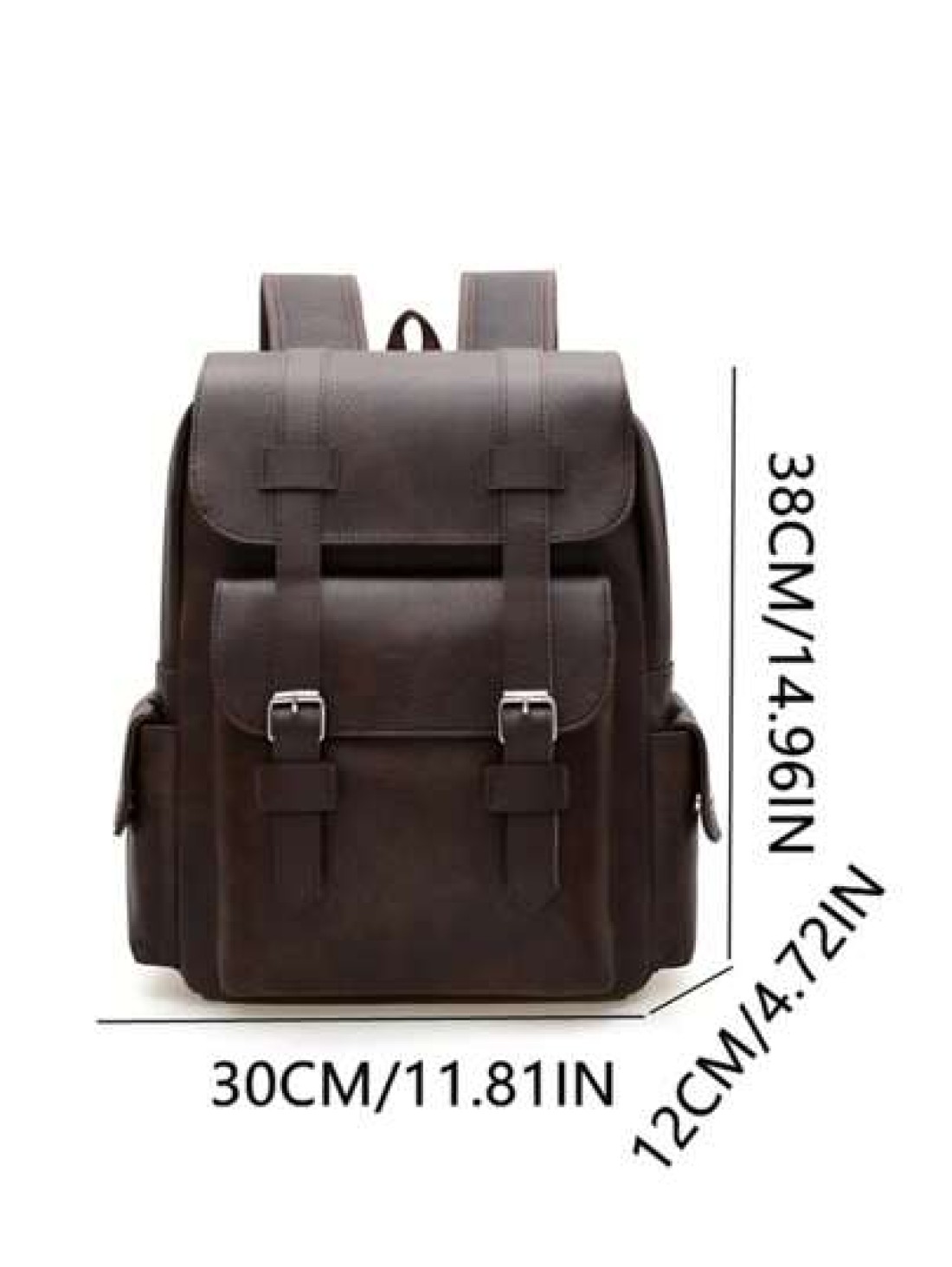 14 7inch Laptop Backpack Large Capacity Rucksack For School Teenagers Boys Men PU Leather Backpacks Male Schoolbag With Zippers High Quality