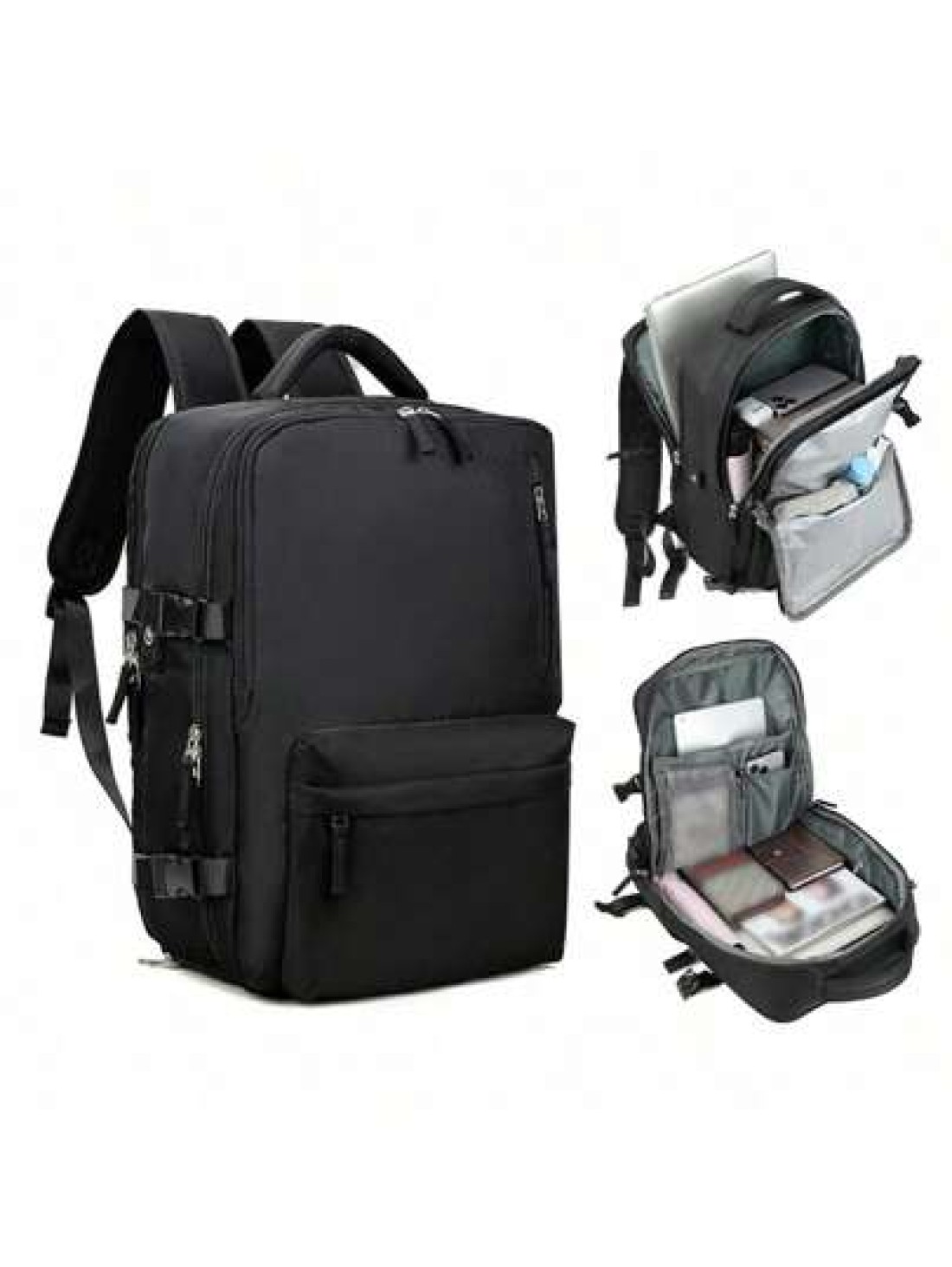 Multifunctional Backpack Large Capacity Suitable For Travel Commute Summer Tourism Fitting For Laptop Shoe Compartment Durable Nylon Fabric Minimalist And Fashionable Design Unisex