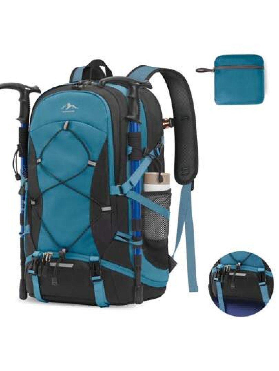 NEWHEY Lightweight Hiking Backpack 40L Packable Daypack For Men Waterproof Camping Bag Foldable Outdoor Sport Travel Climbing Trekking Camping Backpack For Travel