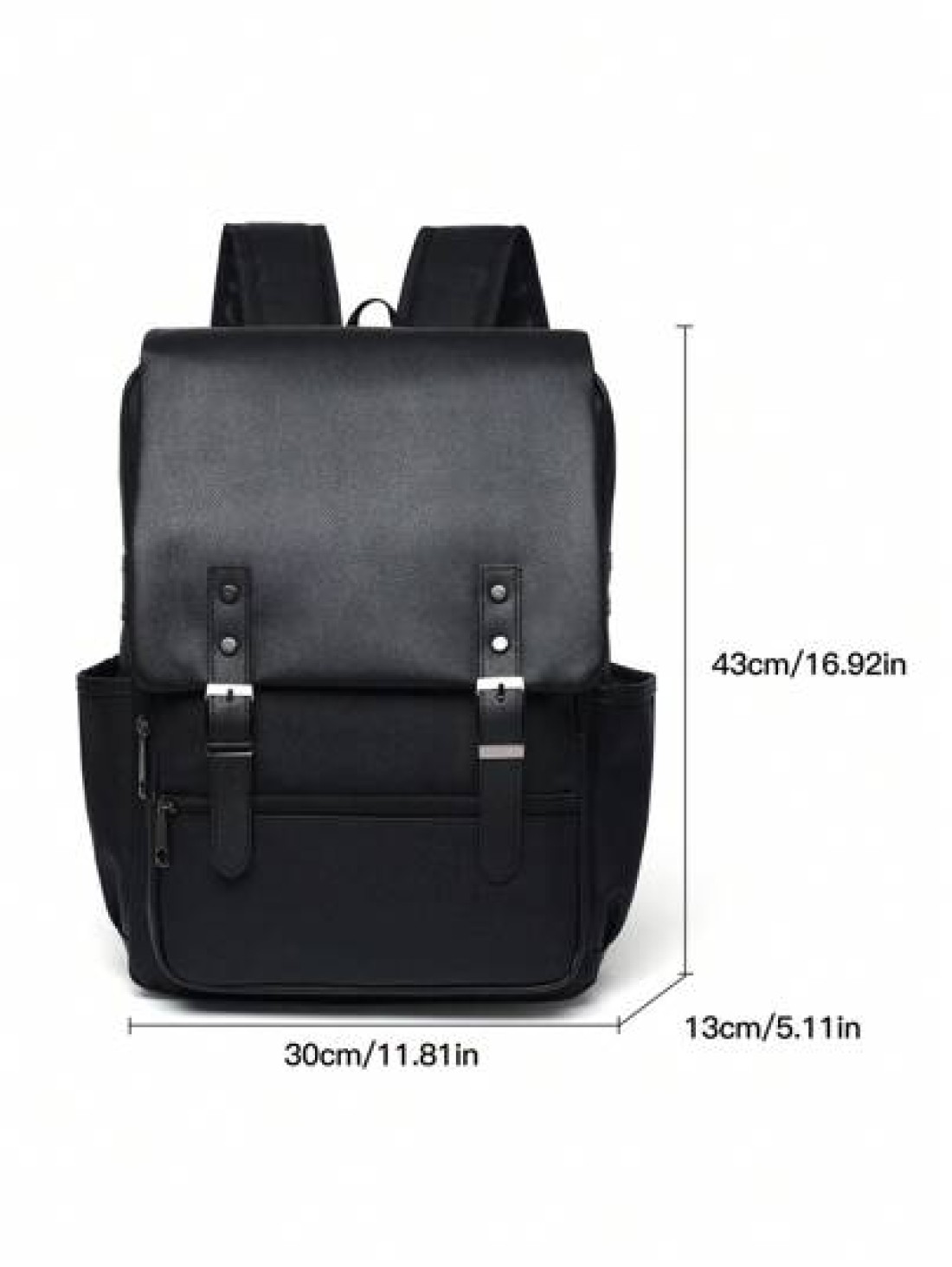 Men s High Capacity 15 6inch Flap Laptop Backpack Stylish Business Backpack Travel Backpack For College Commuting Father s Day Gift