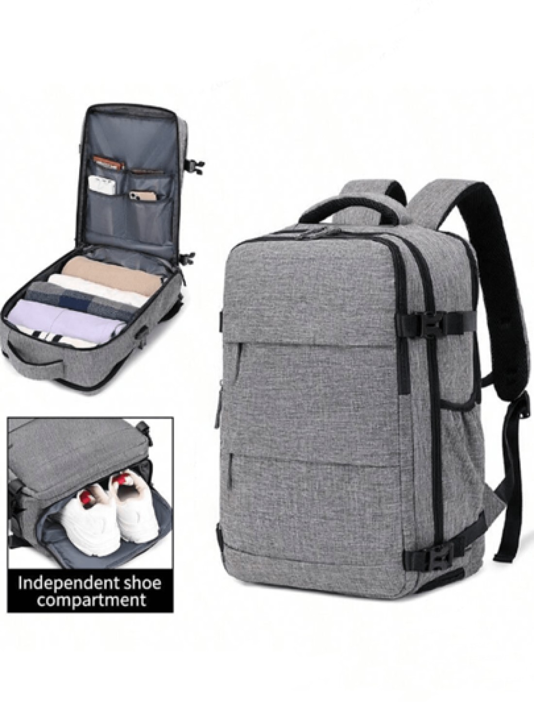 Backpack Travel Bag Men s Short Trips Large Capacity Summer Travel Bag Multi Compartment Backpack With Shoes Multi Functional Backpack With USB Charging Suitable For Business Trips Travels Camping Com