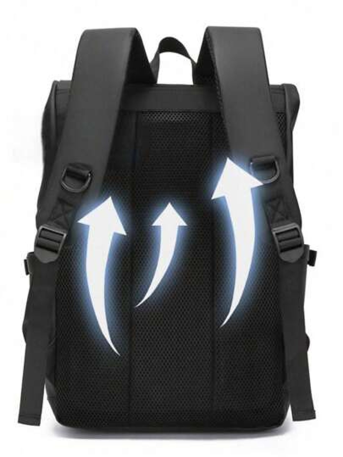 New Black Waterproof Flap Cover Backpack For Men Business Travel Commute Office Laptop Bag Leisure Outdoor Fitness Bookbag Middle School Student Gift Bag