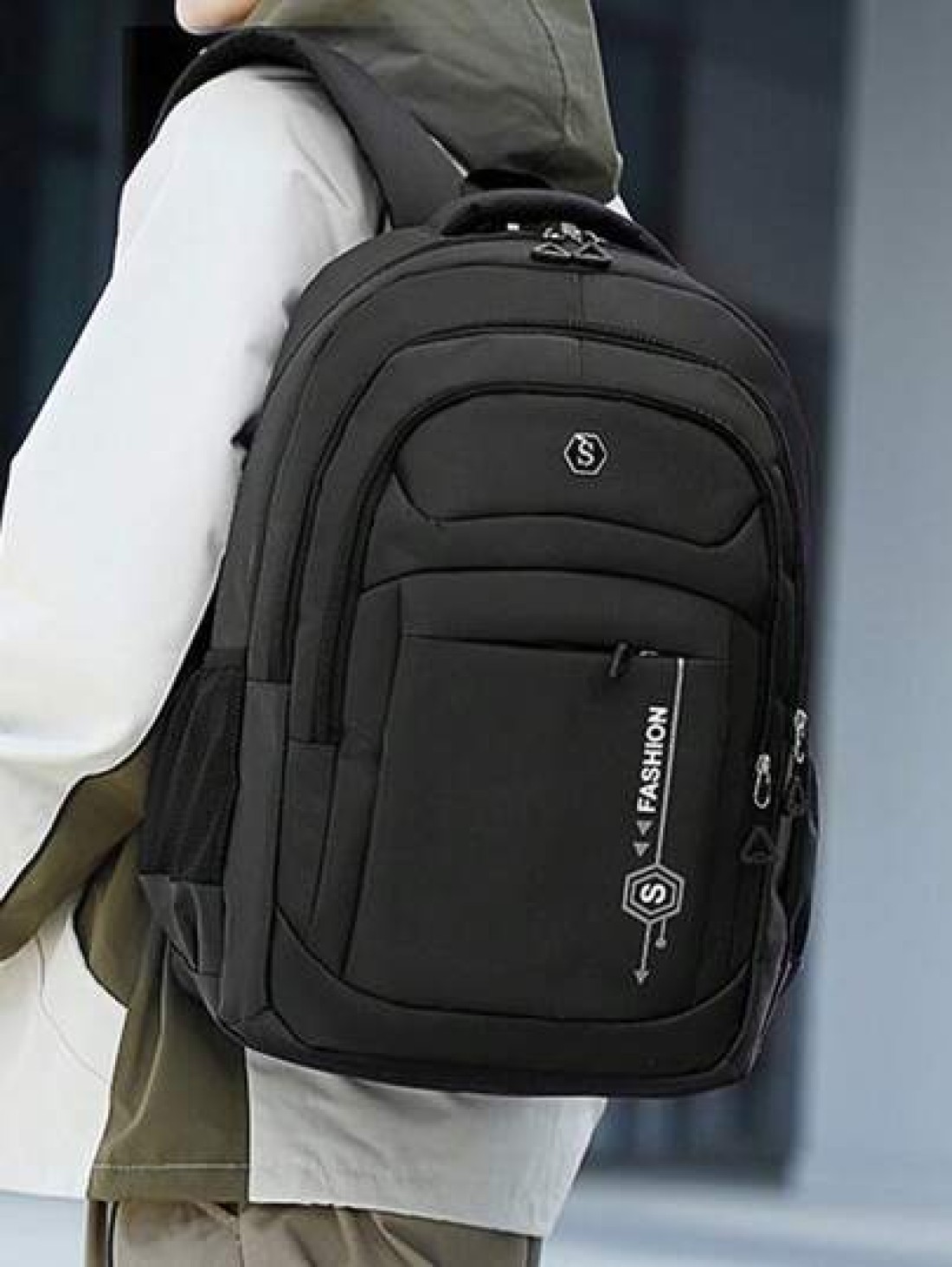 1pc Travel Business Laptop Backpack For 15 6 Inch PC Casual Sport Style Nylon Backpack For Men Large Student Bag Lightweight Multi Function Travel Bag Easy Storage Day Bag Stylish Business Travel Bag