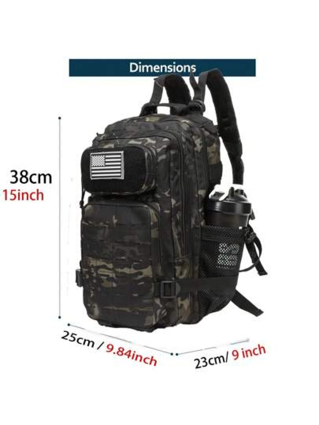THURAM 13 Inch Laptop Backpack 20L GYM Bag With 2 Bottle Holders Water Proof Trekking Fishing Hunting Bag Backpack Outdoor Rucksacks School Bag Camping Daypack School Summer Vacation Funny Gifts Chris
