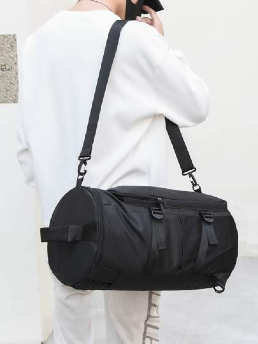 1Pc New Solid Color Backpack Large Capacity Casual Multifunctional Travel Outdoor Rucksack Duffle Bag Water Proof Classic Double Shoulder Bag Laptop Backpack Commute Lightweight Camping College Bag Go