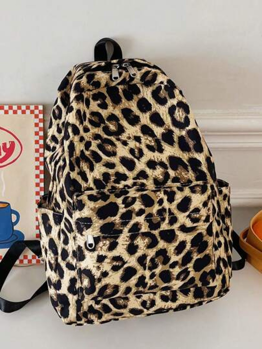 1pc New Leopard Print Large Capacity Multifunctional Preppy Style Fashion Backpack School Backpack Book Bag School Backpack Large Backpack School Backpack Back To School Bag Lightweight Portable Class