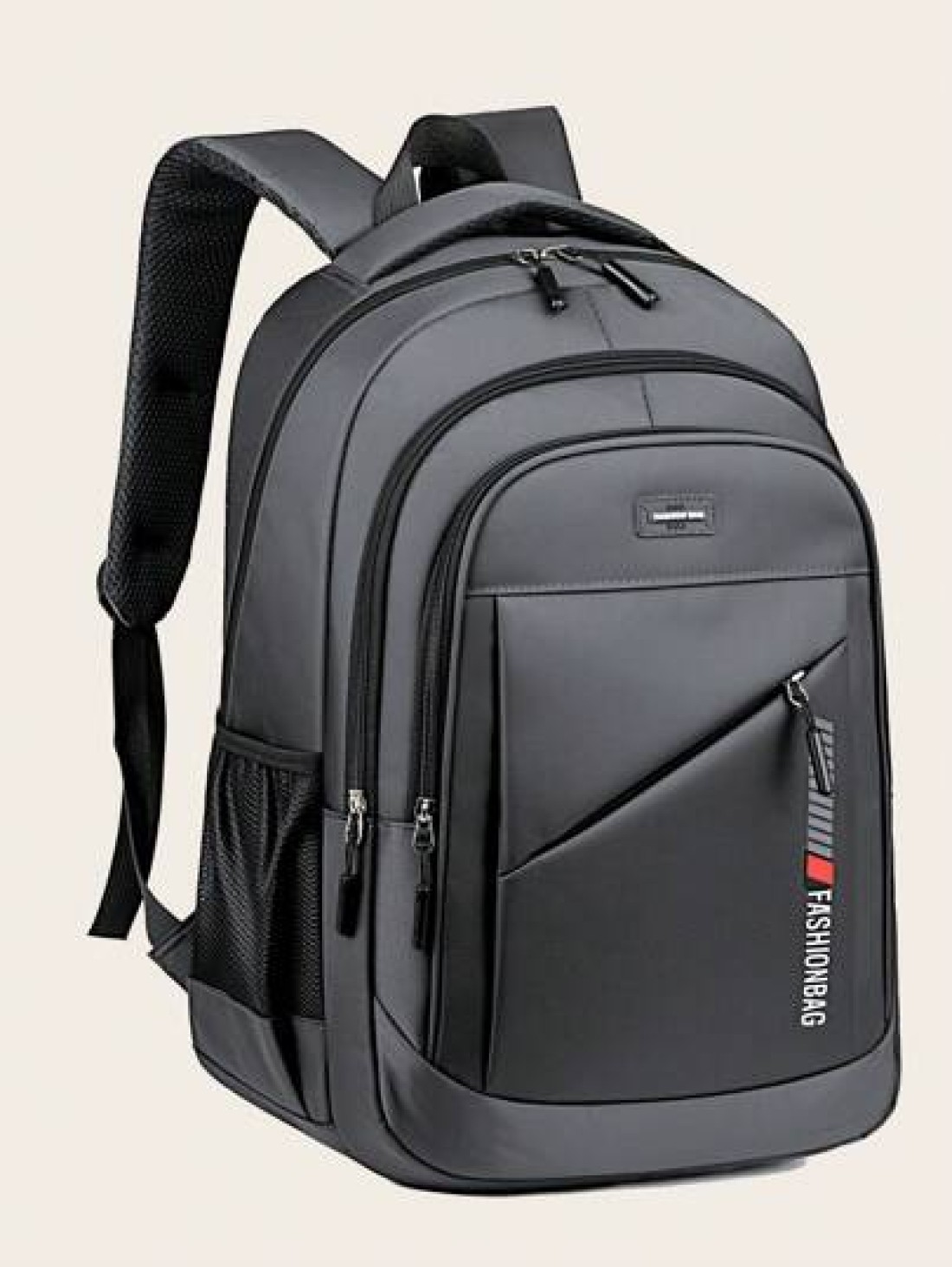 Classic Solid Color Versatile Shoulder Bag Casual Style Large Capacity Multi Pocket Backpack Adjustable Shoulder Strap Fashionable Commuter Bag Suitable For Travel Students And Daily Use