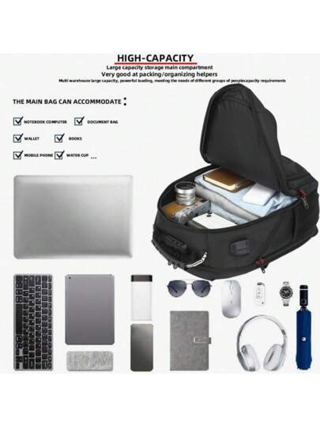 New Unisex Business Computer Backpack Students School Bag Travel Leisure Bag